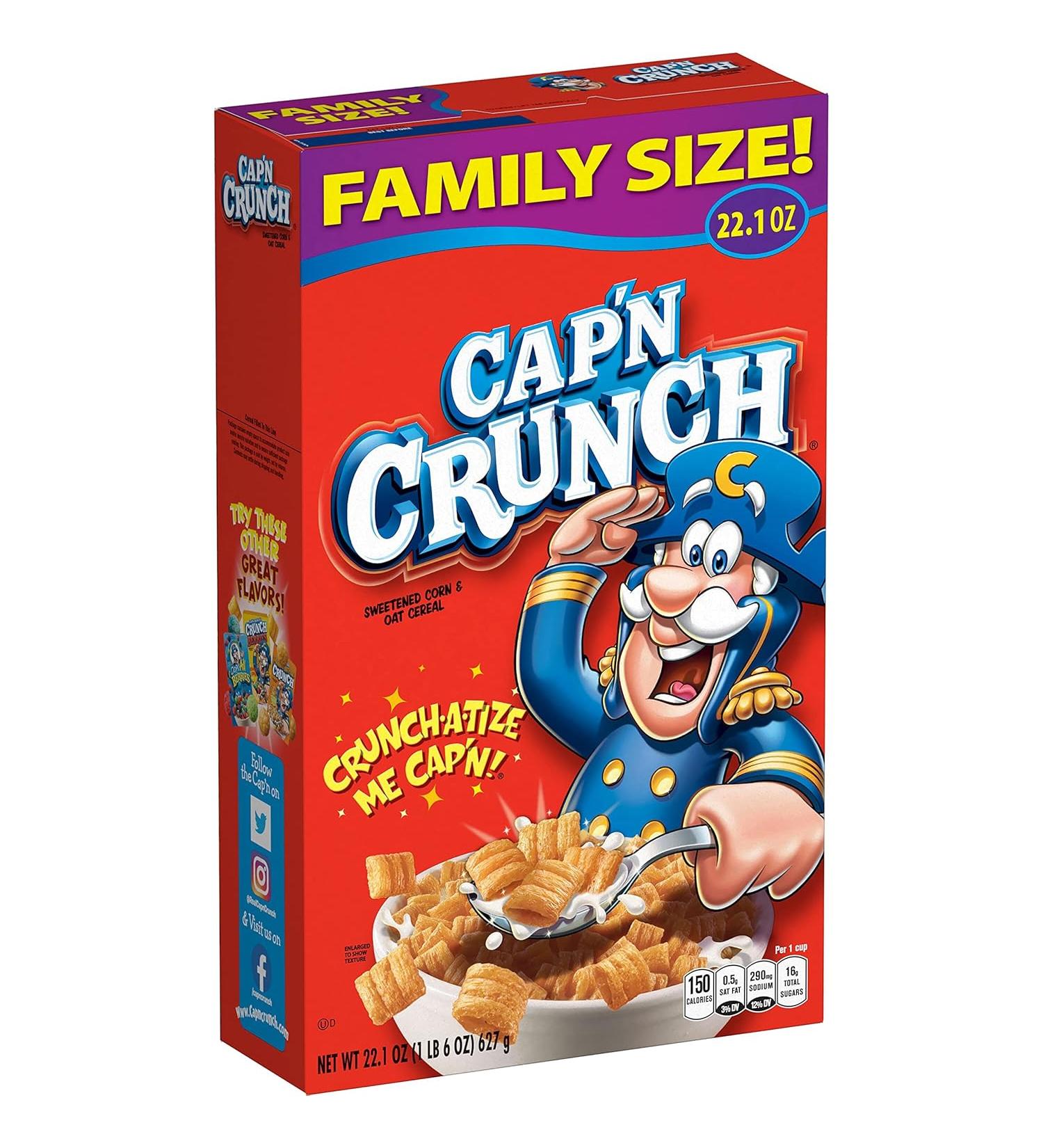 Cereal - Cap'n Crunch Original Single - 22.1 Oz. - Buy Online on GoSupps.com