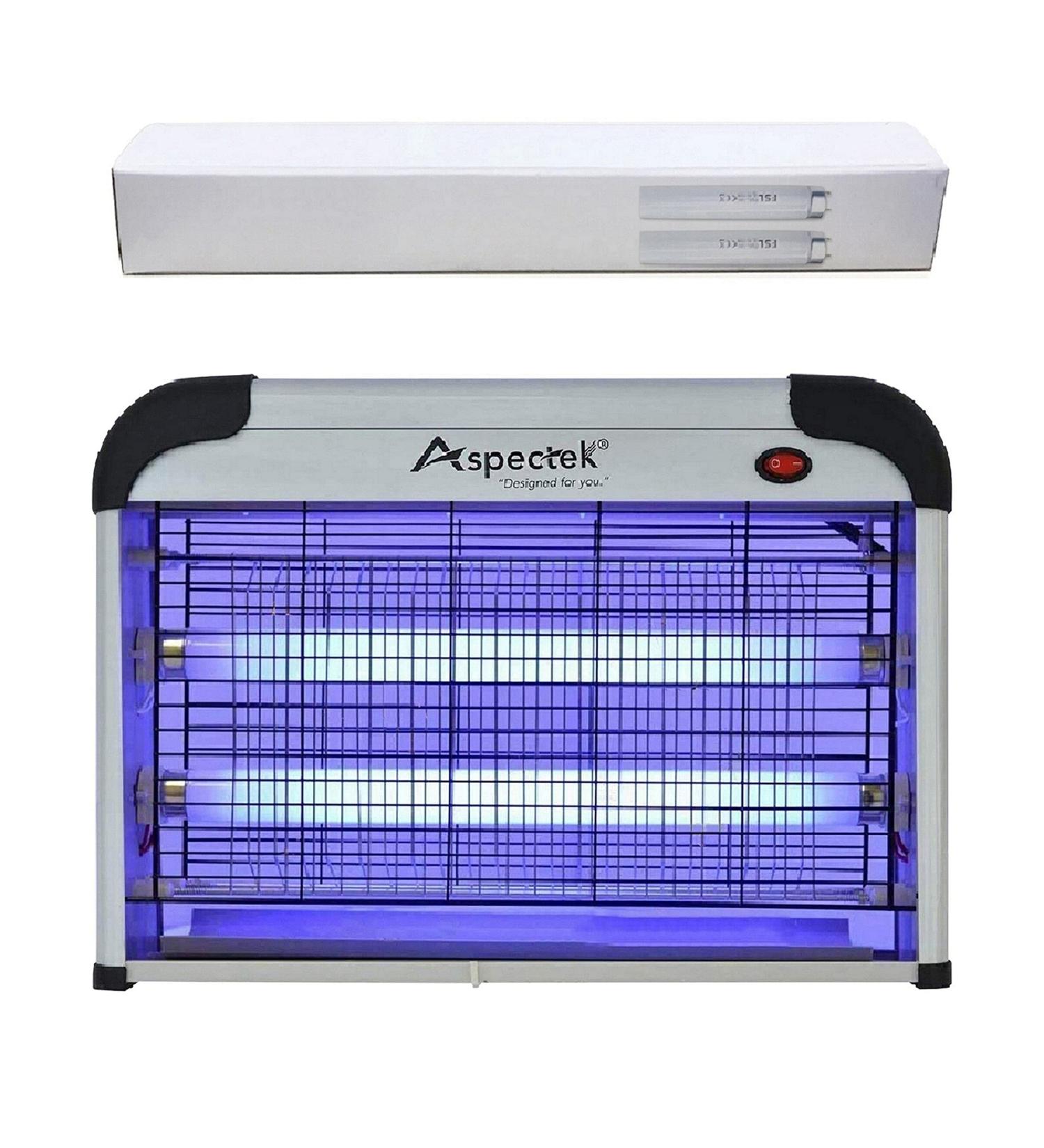 Aspectek 20W Electronic Indoor Bug Zapper - Mosquito & Fly Killer with 2 Replacement Bulbs - Buy Online on GoSupps.com
