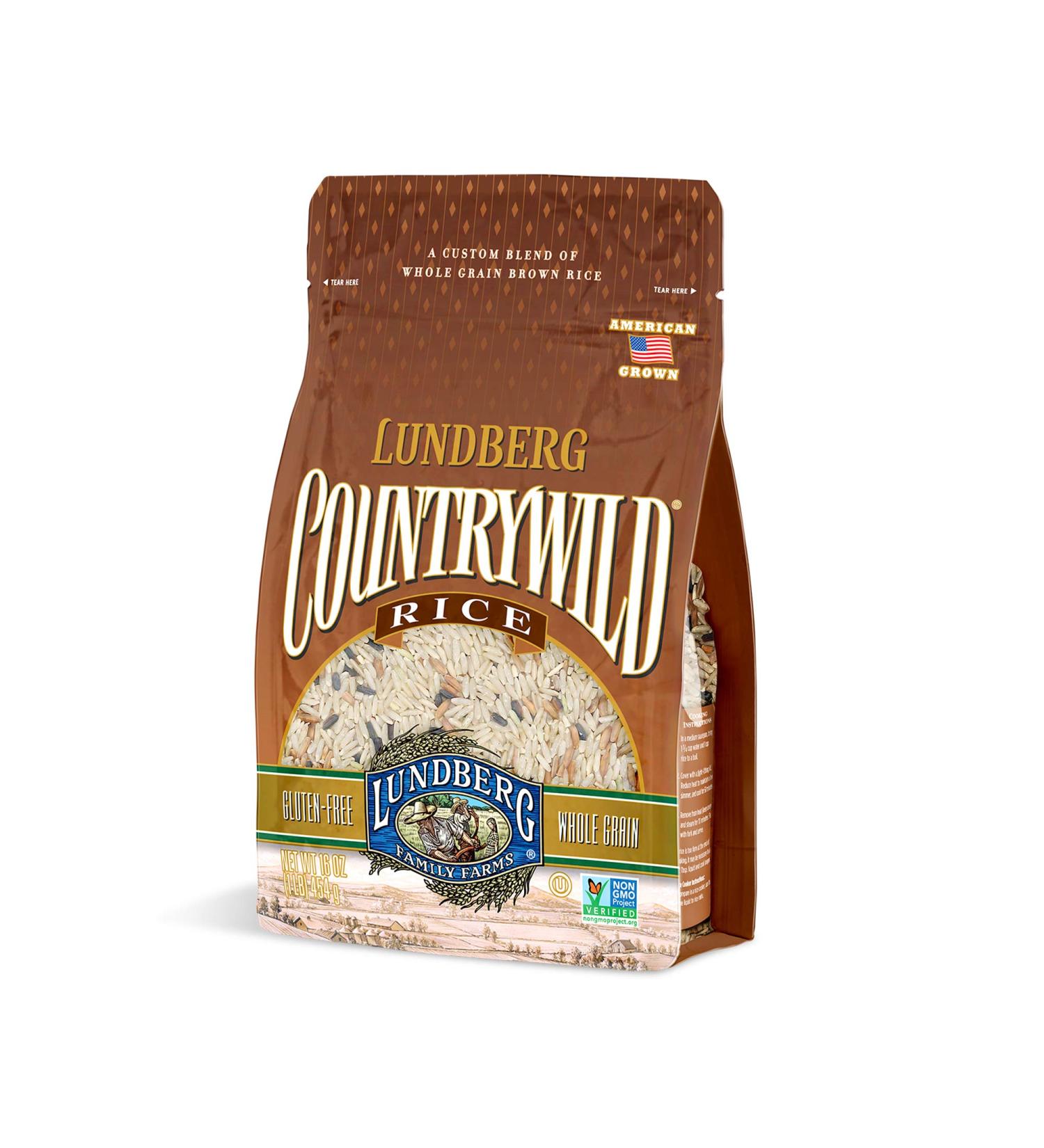 Countrywild Rice Blend by Lundberg 16oz - Non-GMO, Gluten-Free, Vegan, Whole Grain - Buy Online on GoSupps.com