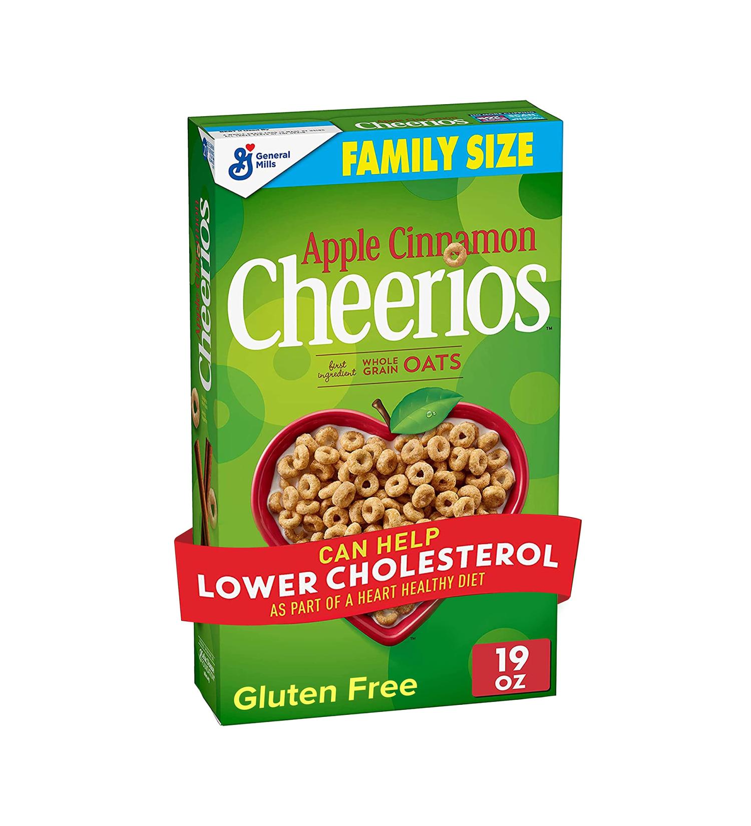 Cheerios Heart Healthy Apple Cinnamon Cereal - 19 oz | Nutritious Breakfast Option - Buy Online on GoSupps.com