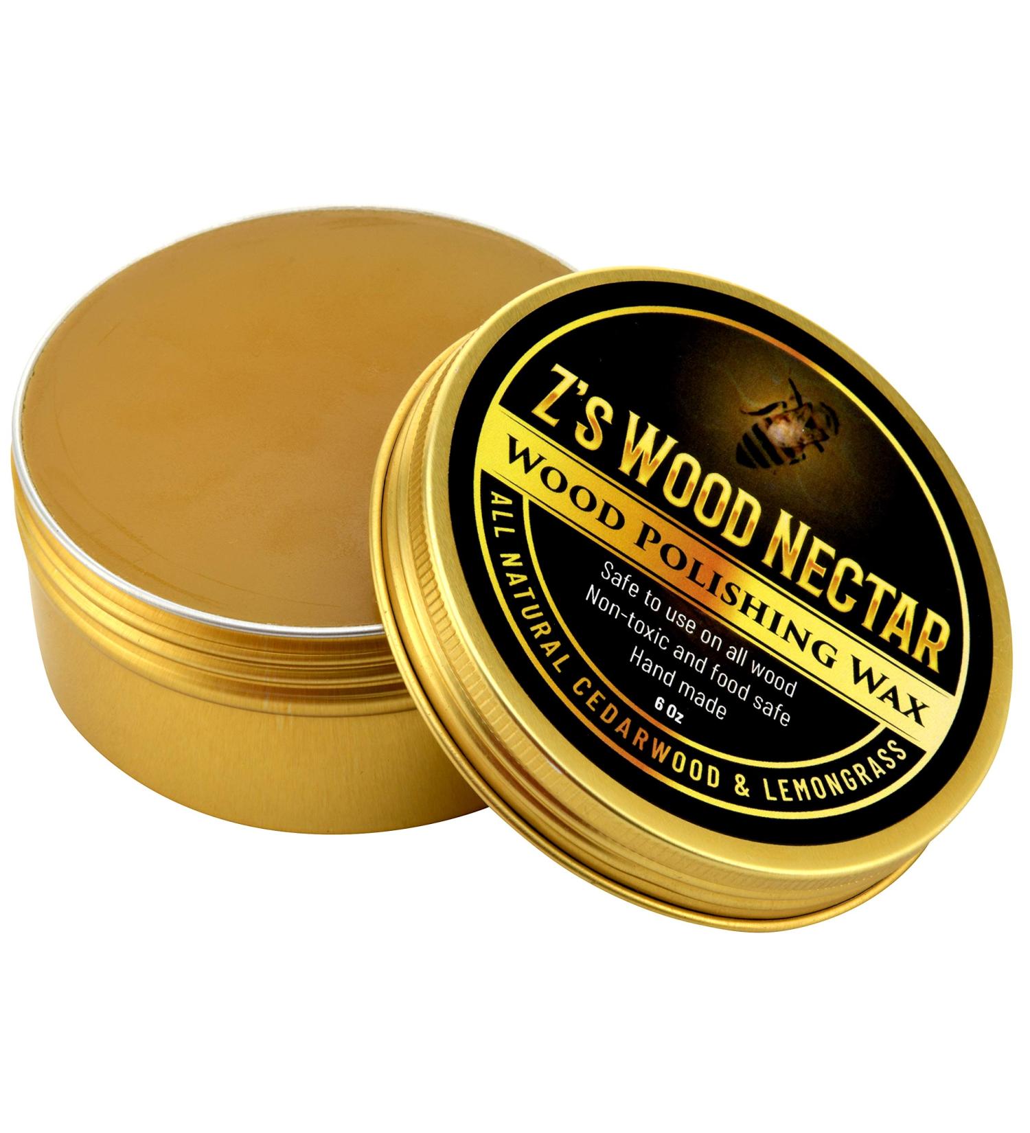 Zs Wood Nectar All-Natural Beeswax Furniture Polish & Conditioner - 6oz Cedarwood Lemongrass - Eco-Friendly International Shipping - Buy Online on GoSupps.com
