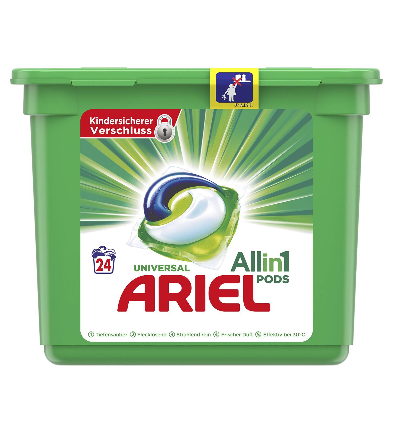 Ariel 3 in 1 Pods Laundry Detergent - Fresh 24 Washes (1 Pack) | International Shipping Available - Buy Online on GoSupps.com