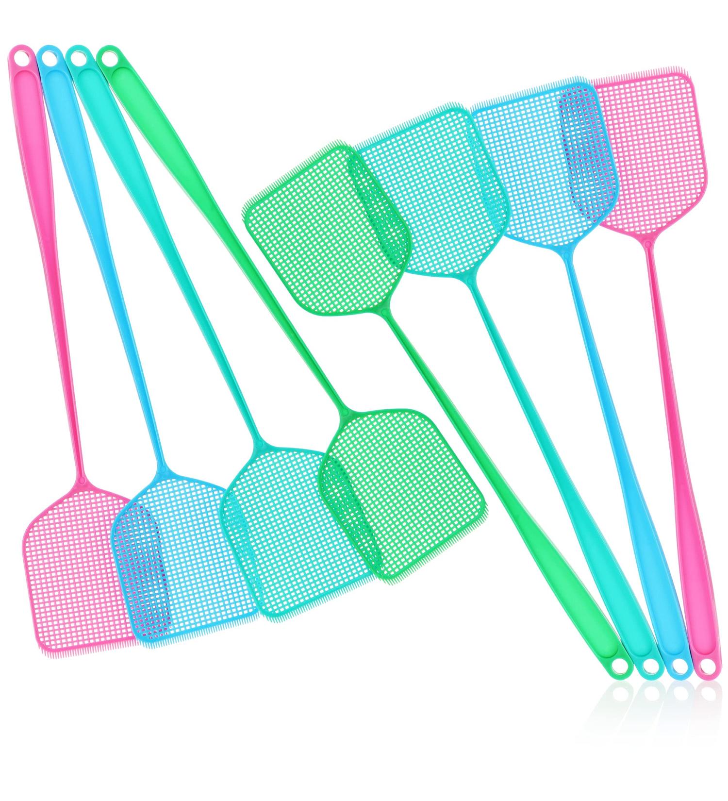Buy COM-FOUR 8x Fly Clapping - Colorful Plastic Insect Protection 50cm | Light & Flexible Mosquito Protection - 08 Pieces - Buy Online on GoSupps.com