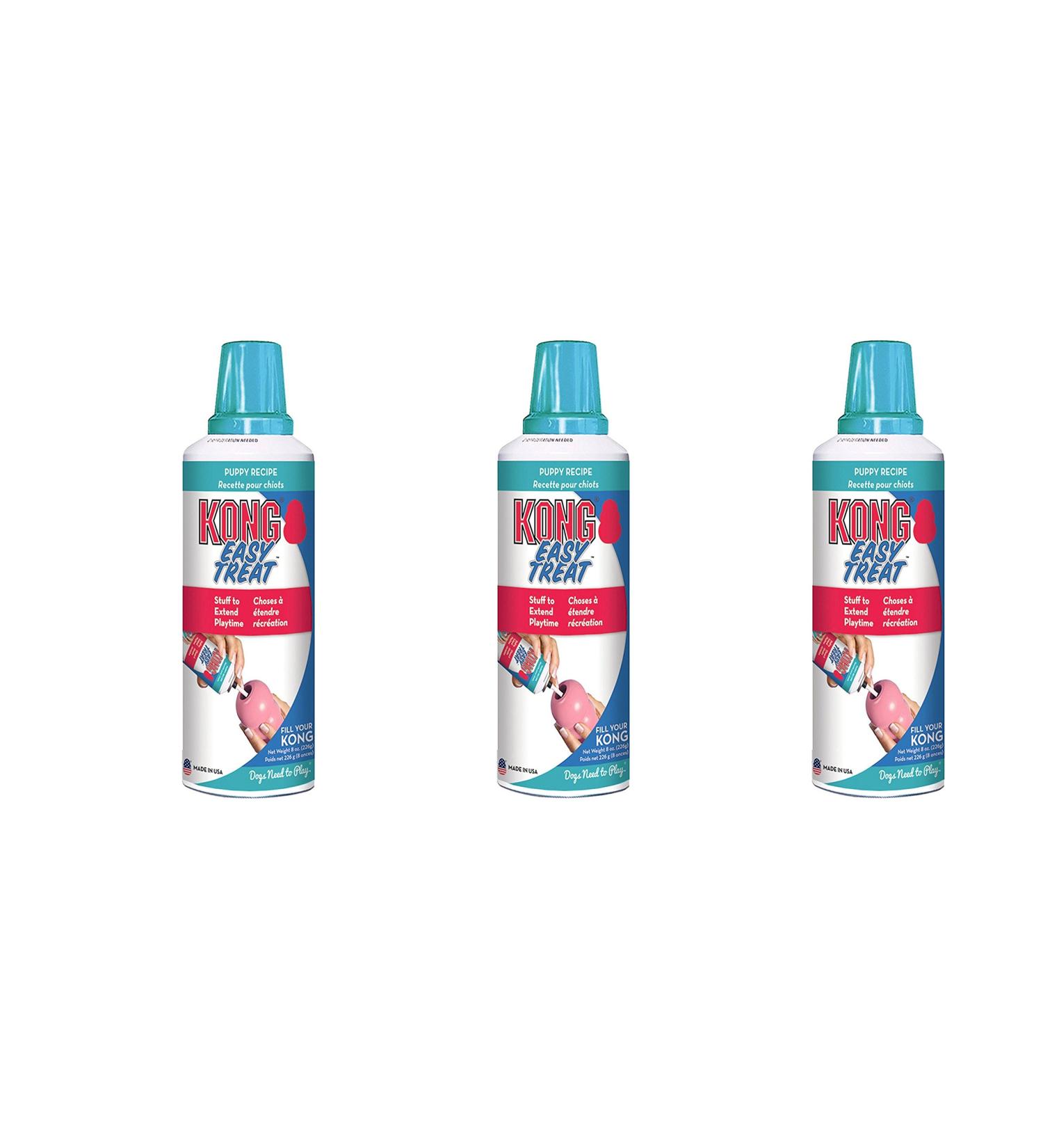 KONG Puppy jRTZnE Stuff N Treat 8 Ounce (Pack of 3) 3Pack (8 Ounce)