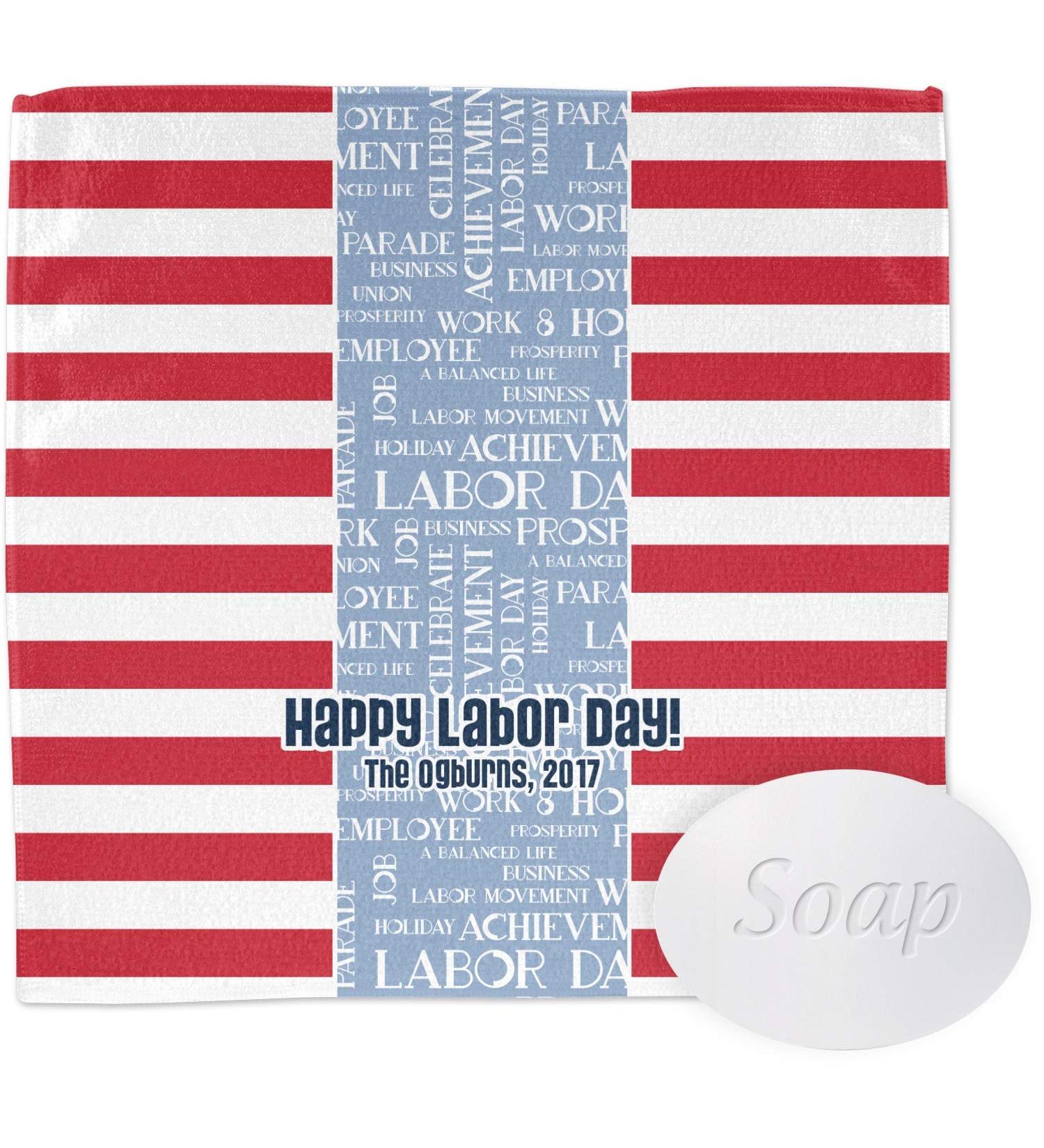 YouCustomizeIt Personalized Labor Day Washcloth