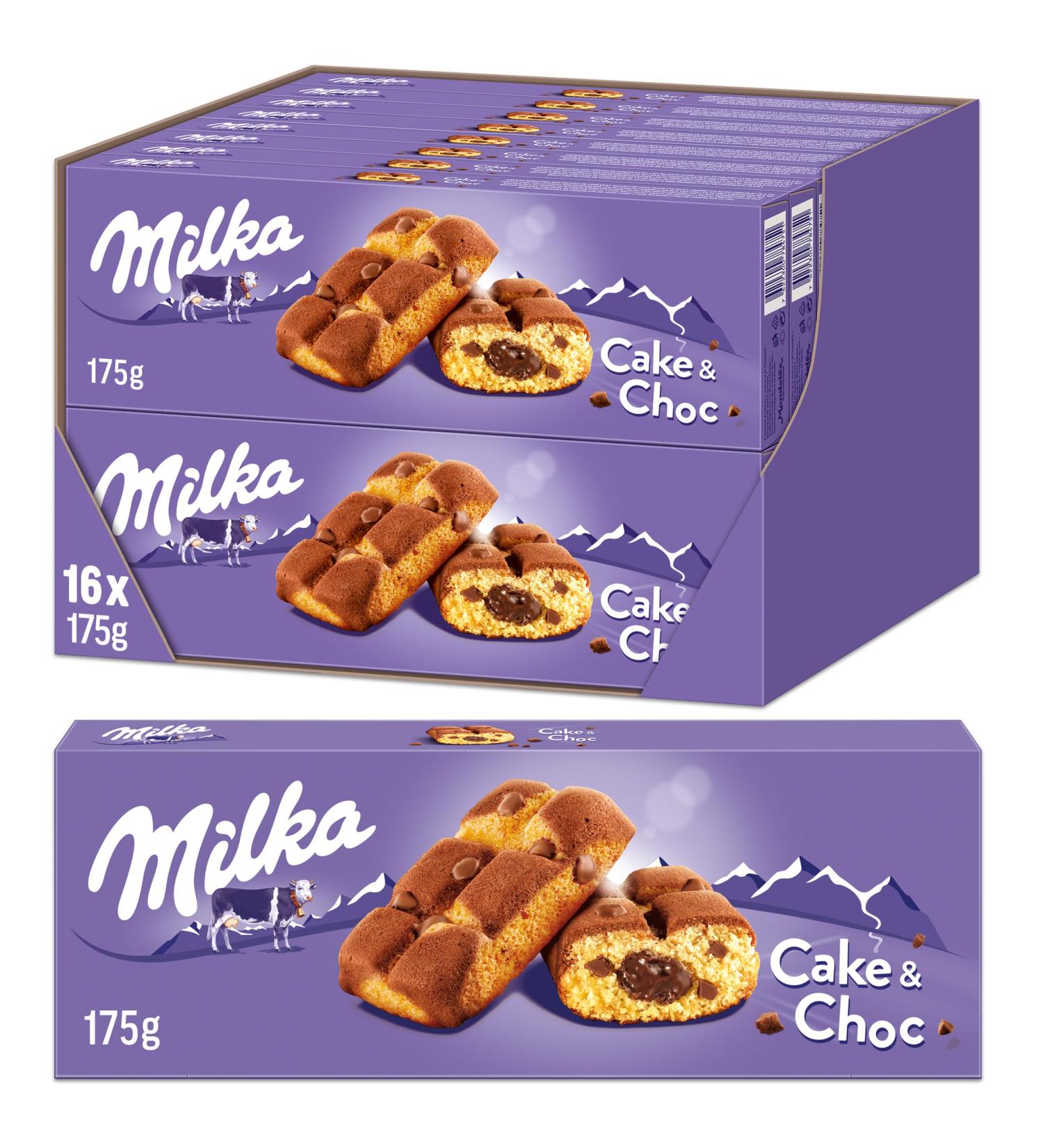 Buy Milka Cake & Choc 16 x 175g Alpine Milk Mini Cakes Individually Wrapped | International Shipping Available - Buy Online on GoSupps.com