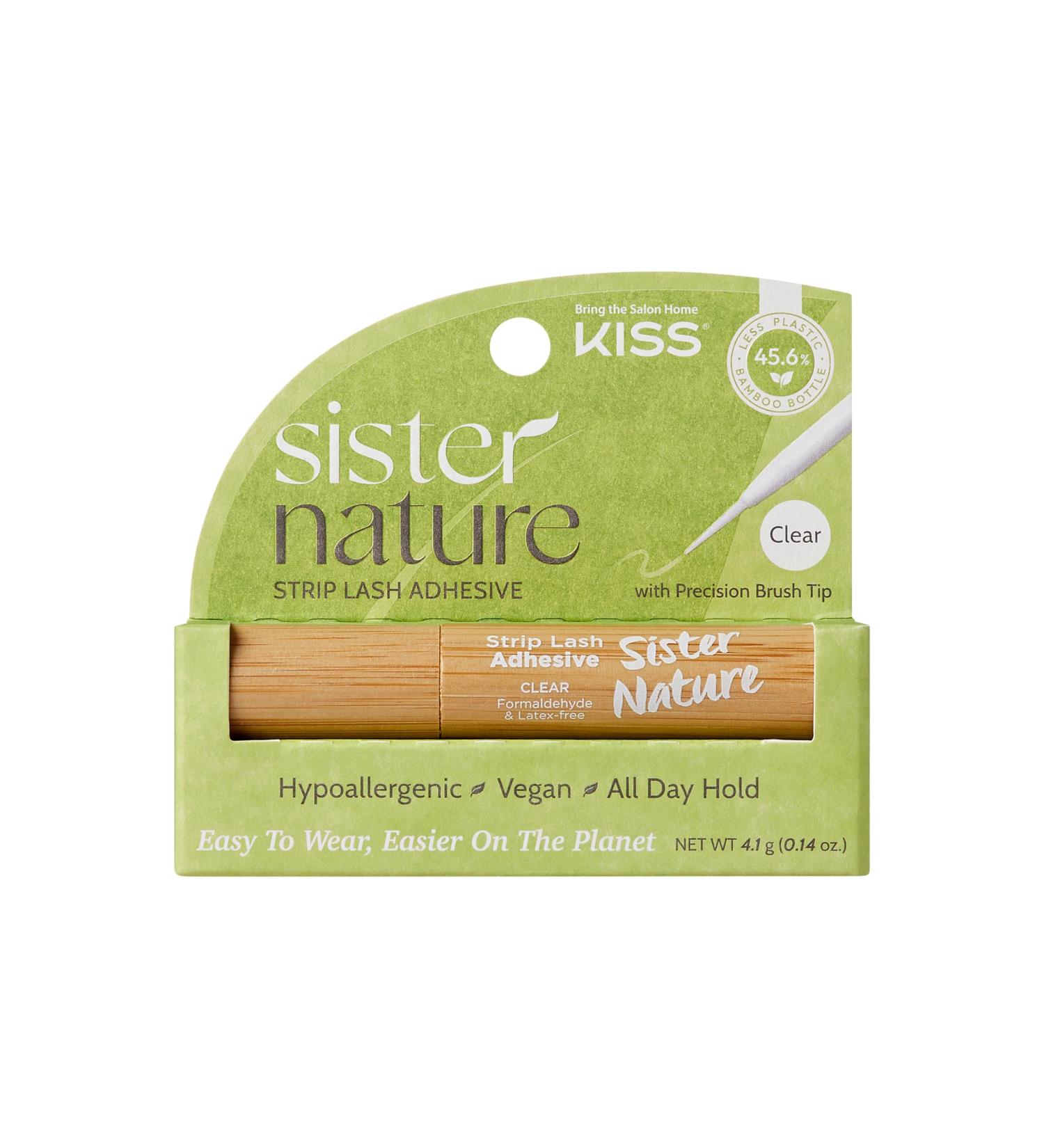 KISS Sister Nature Lash Glue - Long Lasting Clear Strip Lash Adhesive for Lashes & Lash Clusters | International Shipping Available - Buy Online on GoSupps.com