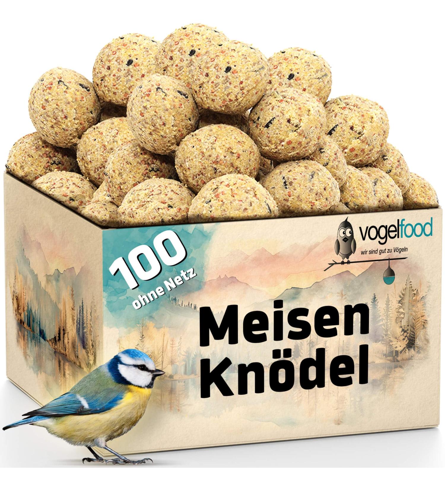 Buy 100 Net-Free Fat Balls | Vogelfood Premium Bird Food for Healthy Birds - Buy Online on GoSupps.com