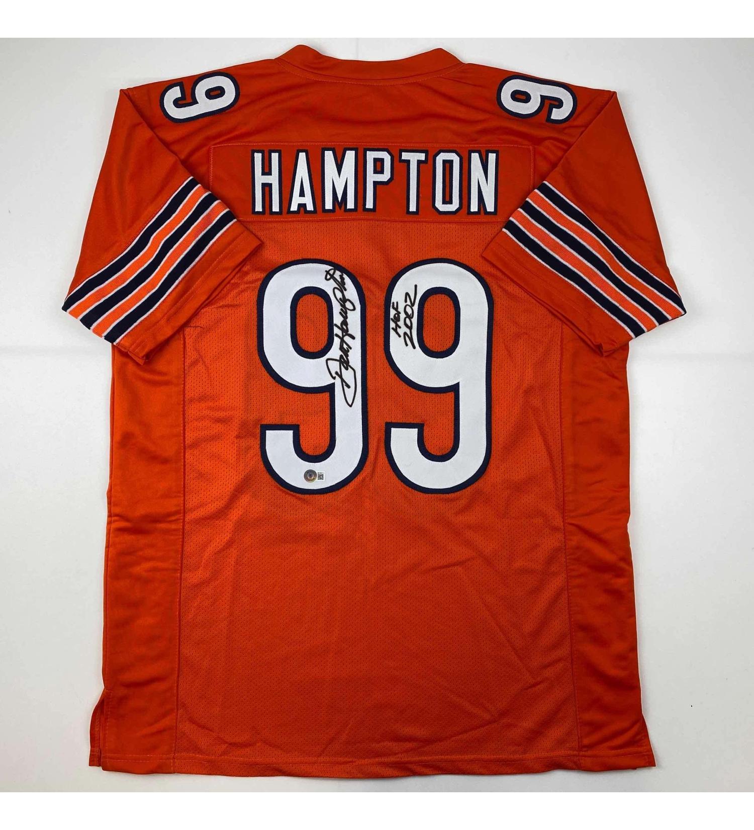 Autographed/Signed Dan Hampton HOF 2002 Chicago Orange Football Jersey Beckett BAS COA - Buy Online on GoSupps.com