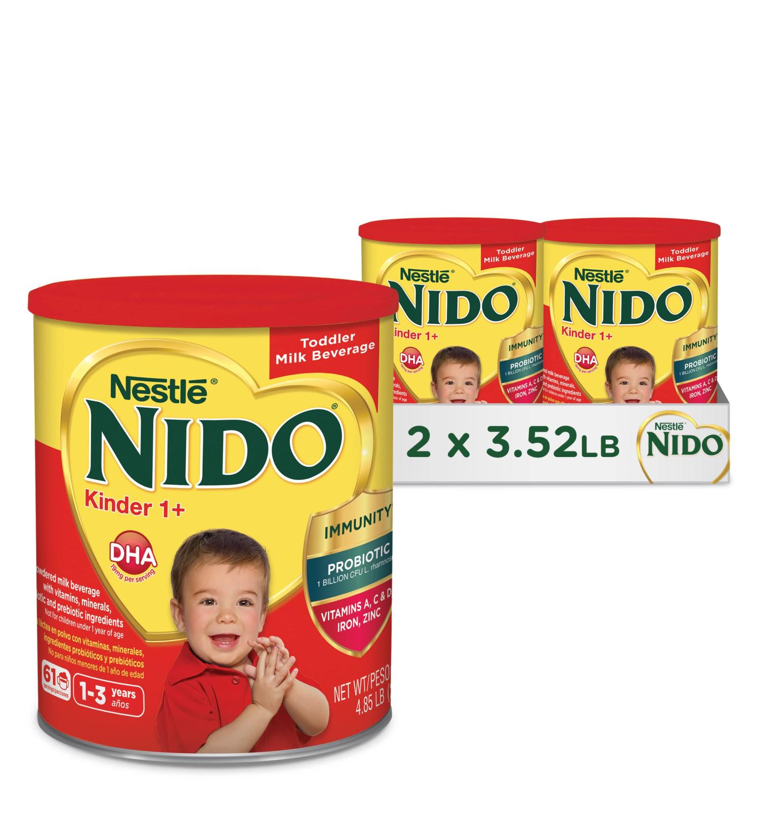 Nestle NIDO Kinder 1+ Toddler Milk Beverage - Nutritious Milk Drink for Growing Toddlers - Buy Online on GoSupps.com