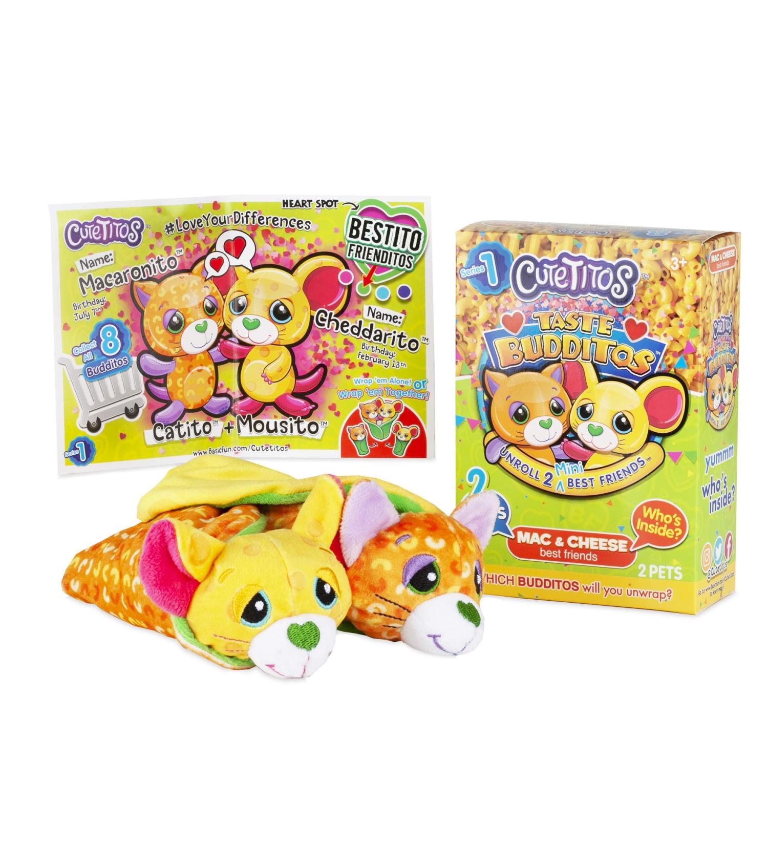 Cutetitos 39227 Budditos Mac N Cheese Edition 25 Inch Cuddly Toy - Best Friend Teddy for Boys and Girls (Ages 3+) - Buy Online on GoSupps.com