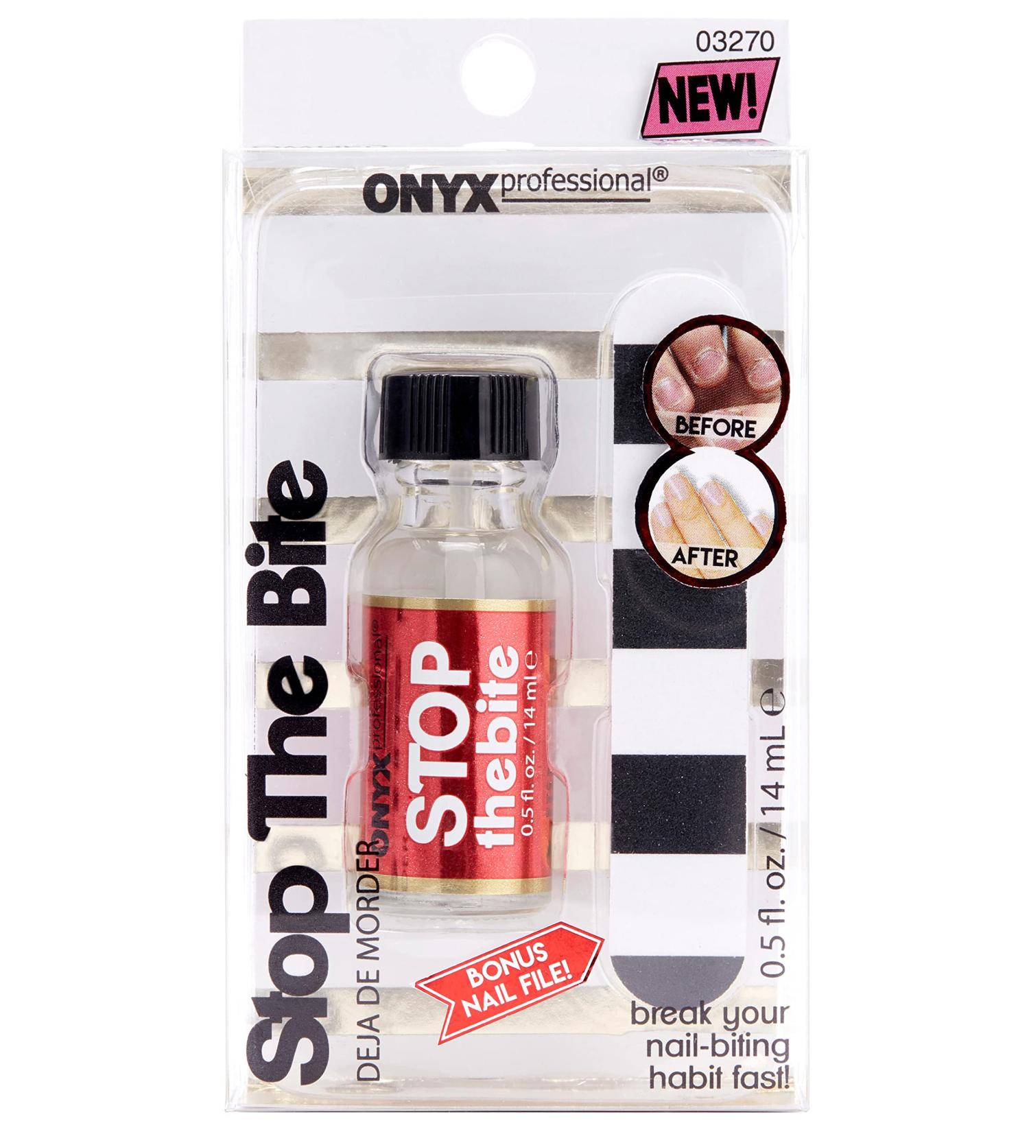 Stop The Bite Nail Biting & Thumb Sucking Deterrent Polish 0.5 fl oz - Promotes Nail Growth | Top/Base Coat - Buy Online on GoSupps.com