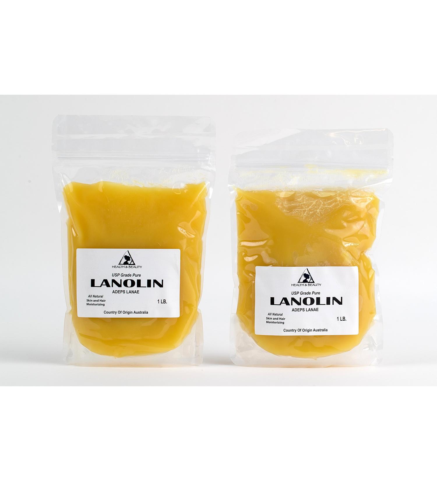 H&B Oils Center Co. Lanolin Anhydrous USP Grade Ultra Refined Skin Lip Moisturizing 100% Pure 2 LB - Buy Online on GoSupps.com