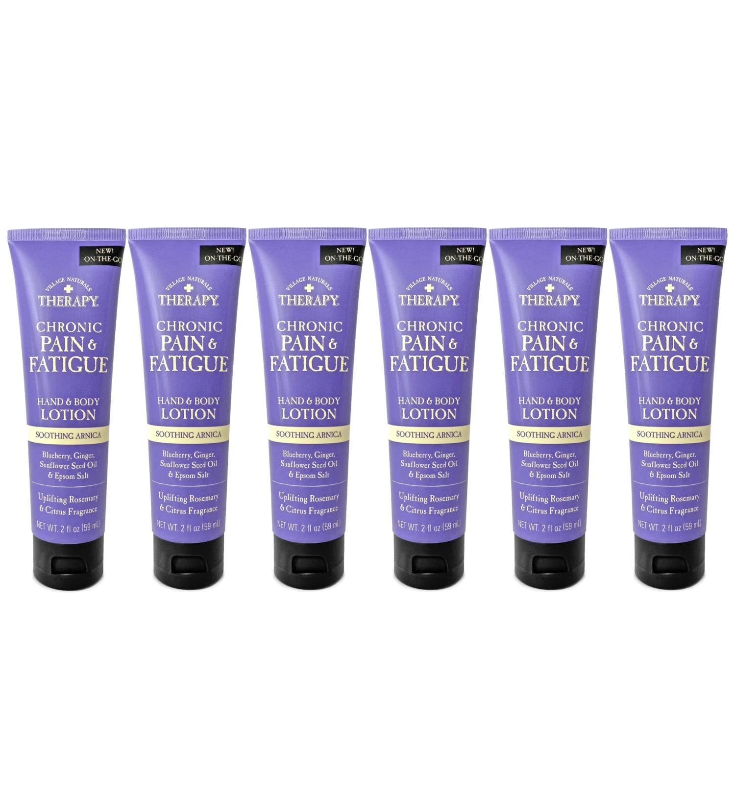Village Naturals Therapy Chronic Pain & Fatigue Hand & Body Lotion 2 fl oz - Pack of 6 - Buy Online on GoSupps.com