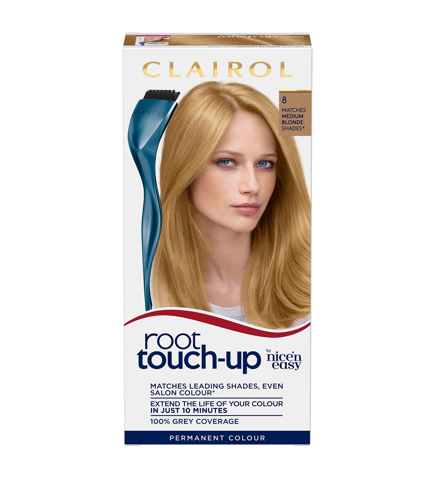 Clairol Root Touch-Up Permanent Hair Dye - 8 Medium Blonde - 1 Count - Single Pack - Buy Online on GoSupps.com