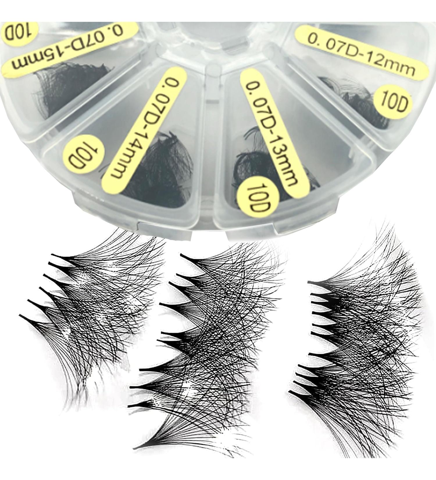 Shop Premium Premade Fans Eyelash Extensions - 800 Handmade Loose Volume Lashes 8-15mm | 6D 8D 10D 12D 14D D Curl by Befacl - Buy Online on GoSupps.com