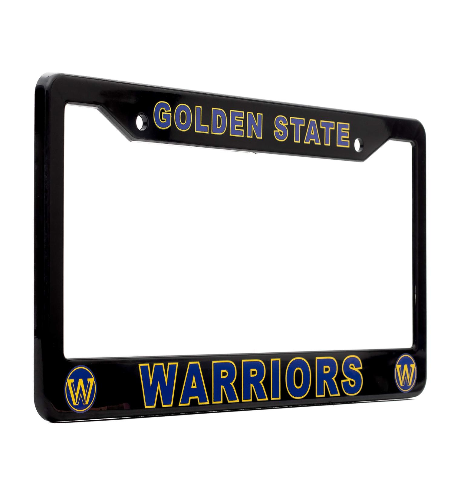 Golden State Warriors License Plate Frame - Black, 12.25 x 6.25 - Ideal Gift for Sports Fans - Slim Design - Buy Online on GoSupps.com