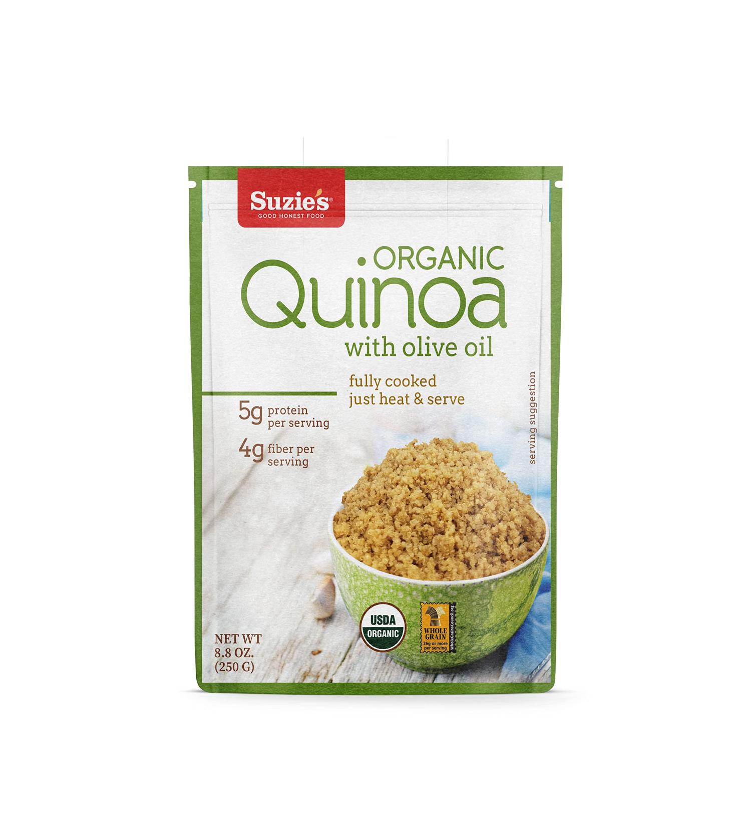Buy Suzie's Quinoa Heat & Serve - Non-GMO Organic Olive Oil, 8.8 oz (250g) - 6 Pack - Buy Online on GoSupps.com