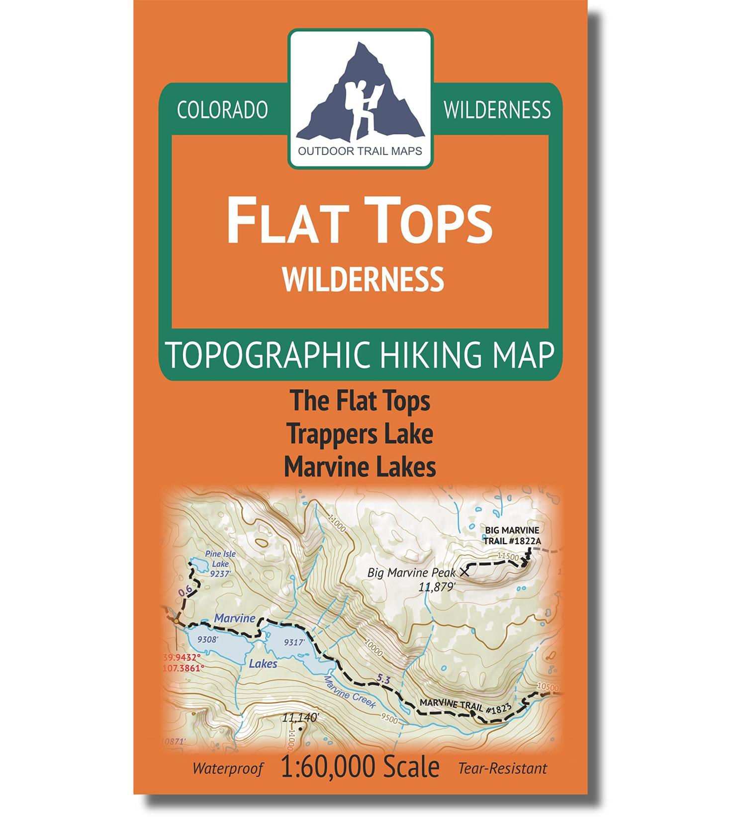 Flat Tops Wilderness Topographic Hiking Map by Outdoor Trail Maps LLC - Colorado (2018) - Buy Online on GoSupps.com