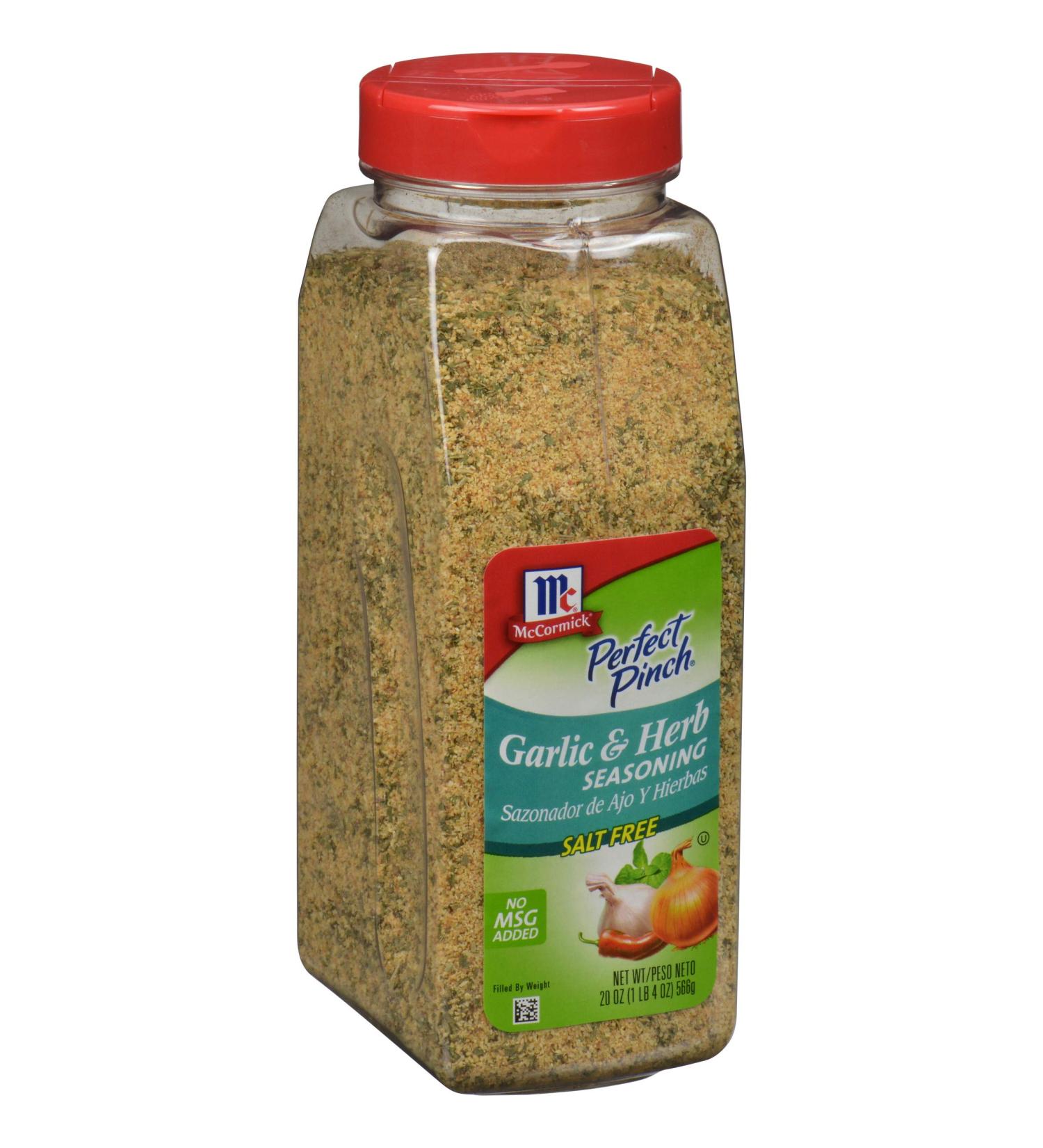McCormick Perfect Pinch Garlic & Herb Salt Free Seasoning 19 oz - Zesty Flavor for Chicken, Pasta, Salads & More - Buy Online on GoSupps.com