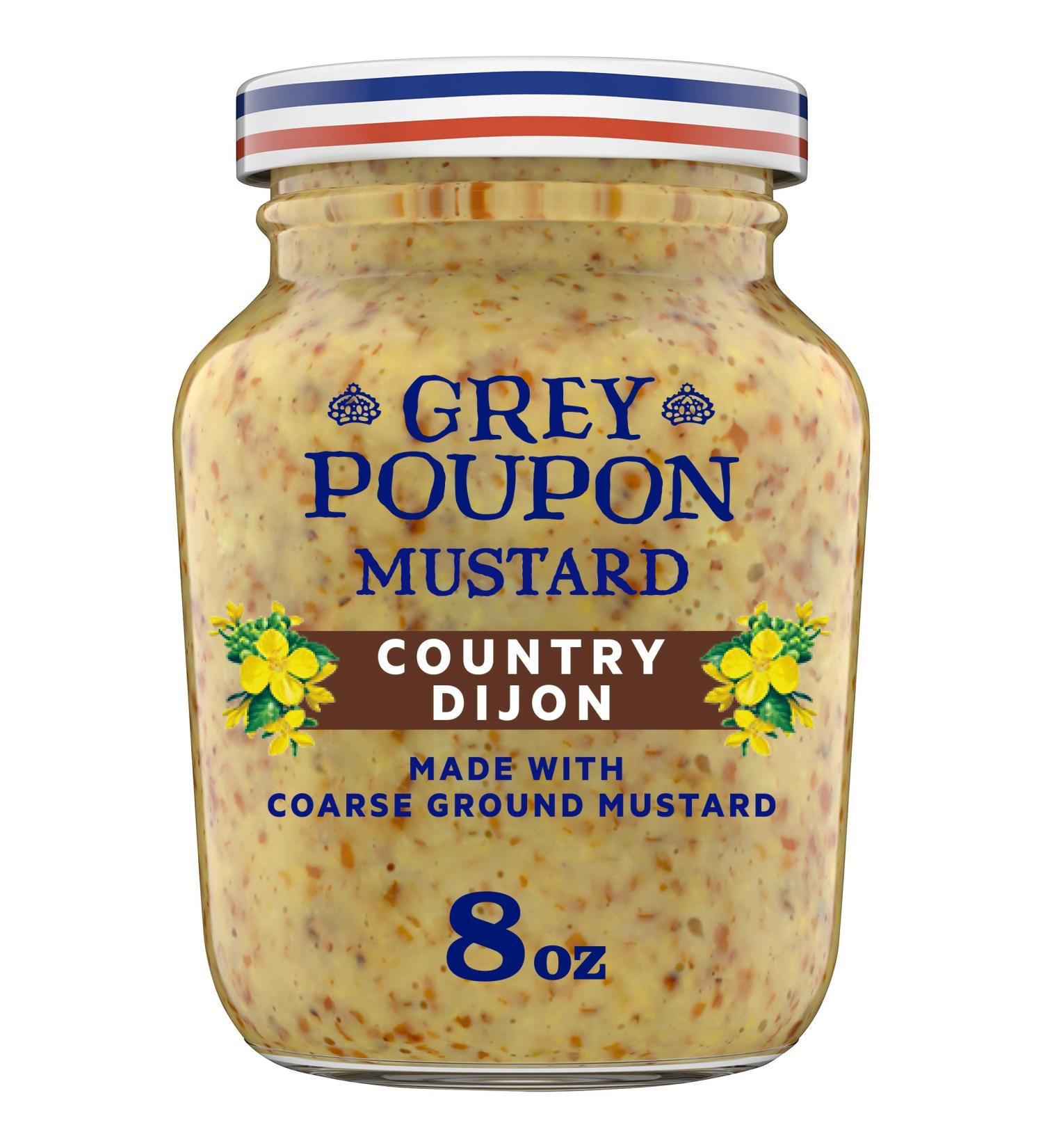 Grey Poupon Country Dijon Mustard - 8 oz Jar - Buy Online on GoSupps.com