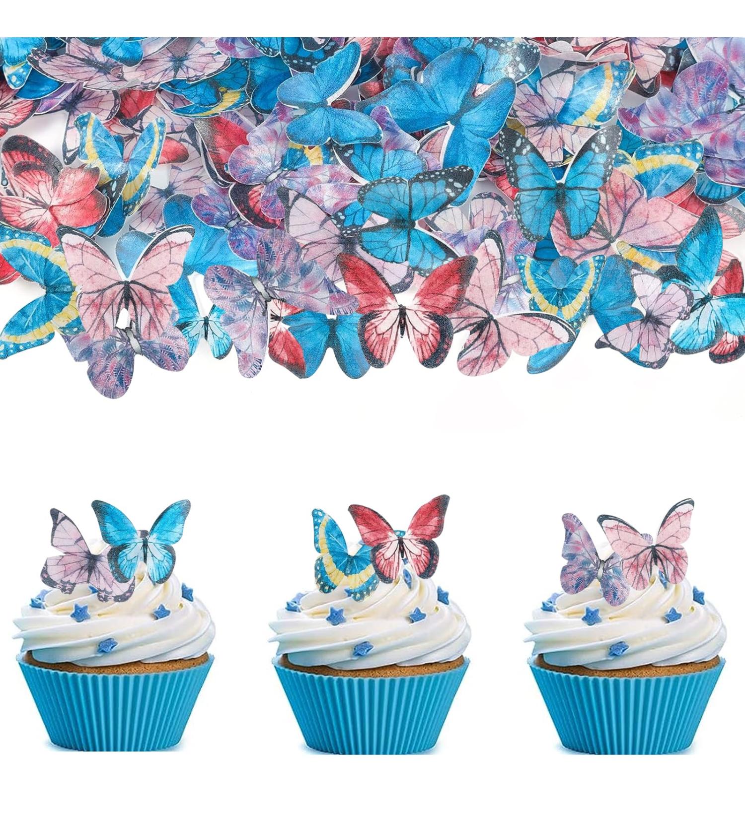 Shop 40 Edible Butterflies for Cake Decoration | Tortendeco Edible Tart Decorations - Buy Online on GoSupps.com