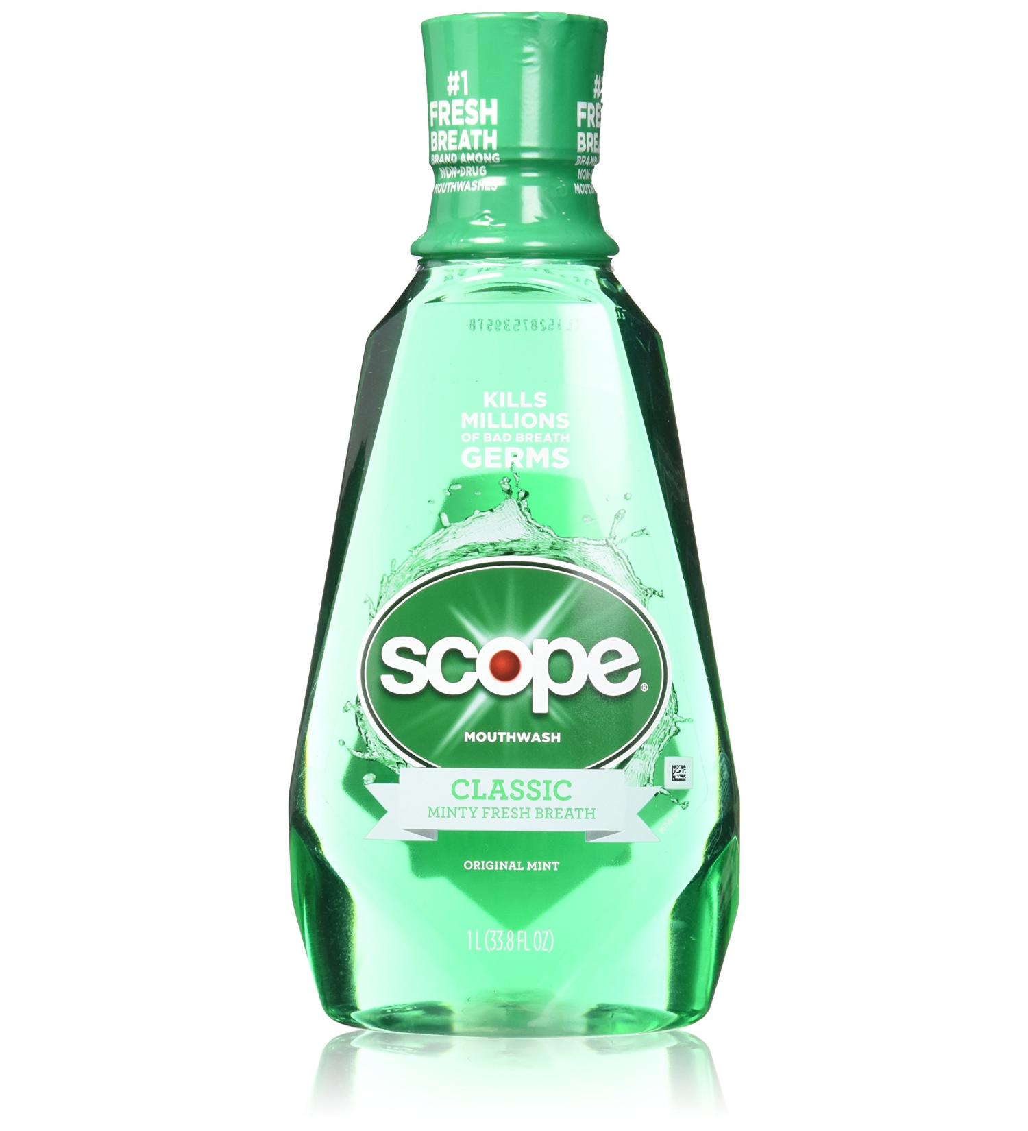 Scope Mouthwash Original Mint 33.8 Oz (2 Pack)