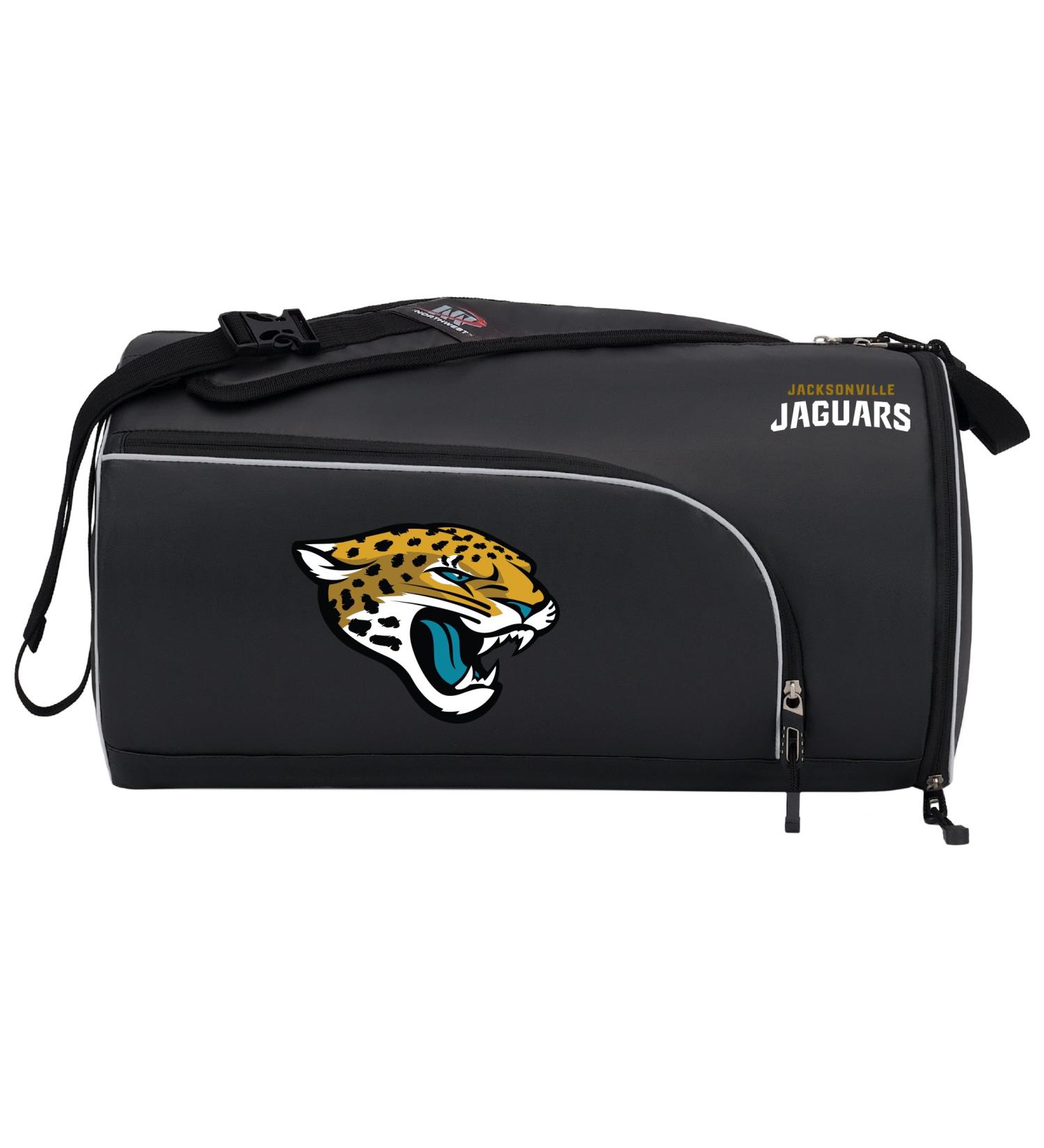 NFL Jacksonville Jaguars Squadron Duffel Bag - Officially Licensed, Black, 20 x 10.75 x 10.75 - Perfect for Sports Fans - Buy Online on GoSupps.com