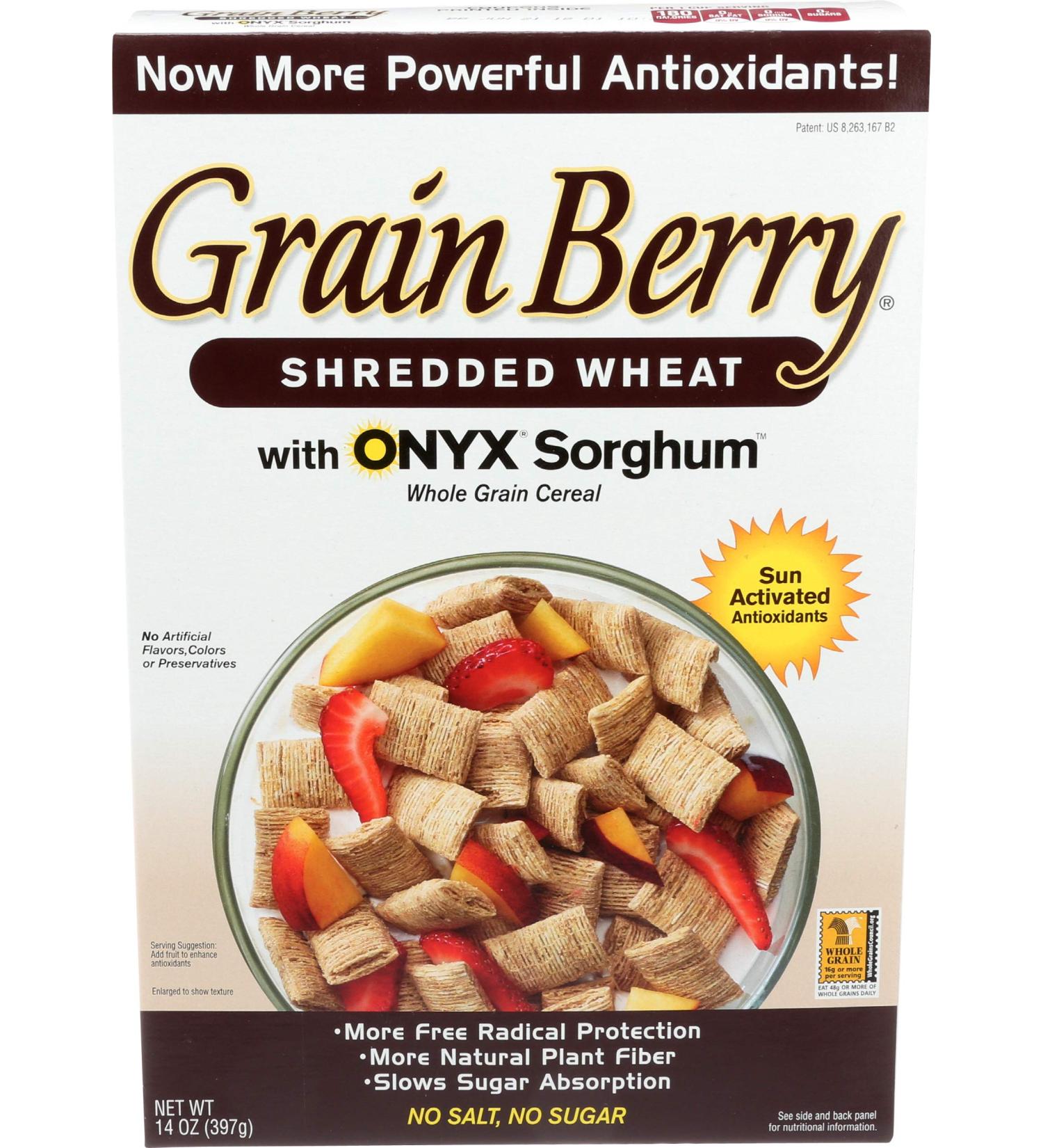 Grain Berry Shredded Wheat 14oz - High Fiber Cereal - Buy Online on GoSupps.com
