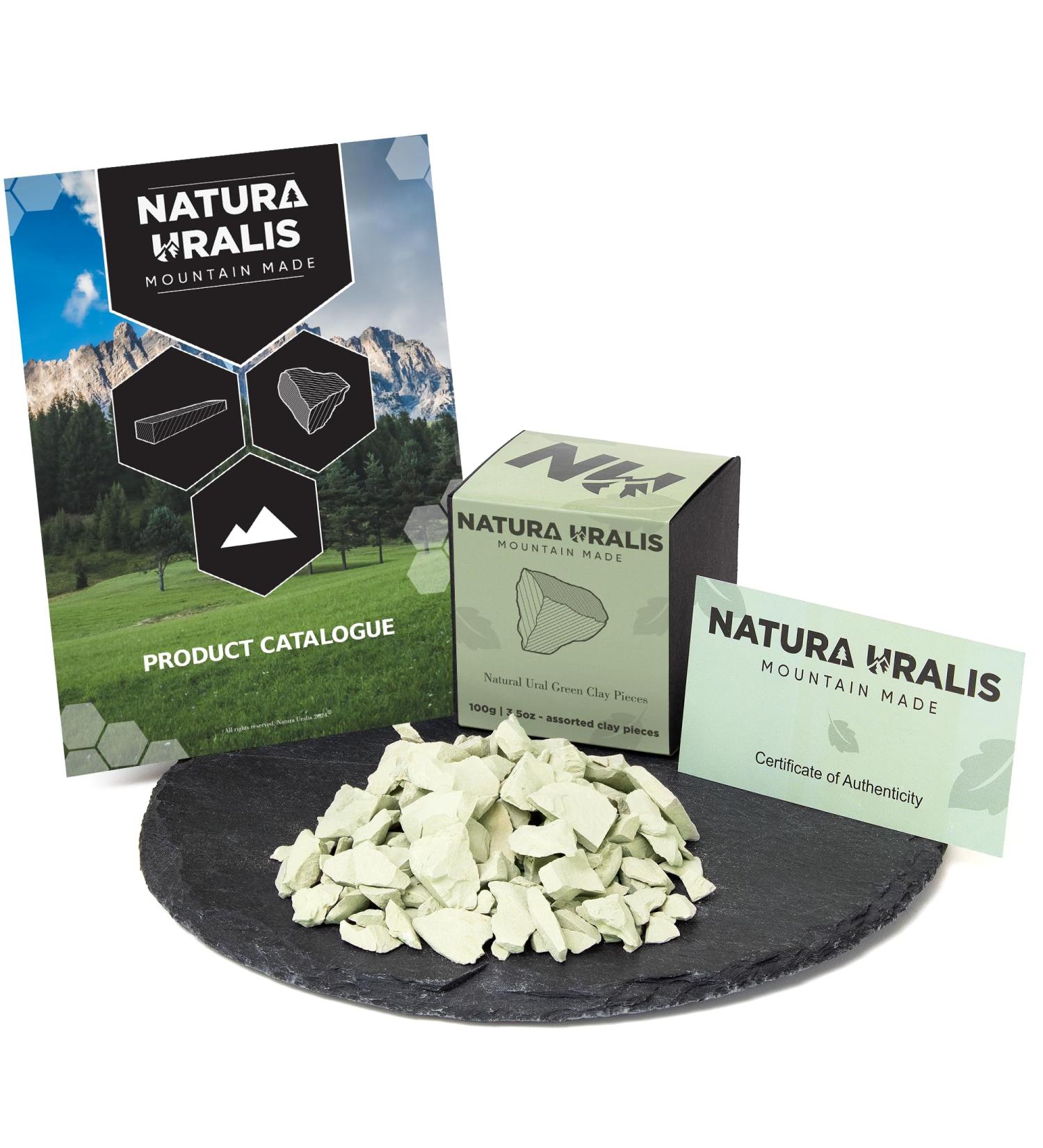 Argile Verte de l'Oural | 100g Argile Verte Naturelle Vert Pastel Verdoyant - Croquant Etonnant Texture Terreuse Velout e et Ferme Satisfaisante Sensation ASMR - Buy Online on GoSupps.com