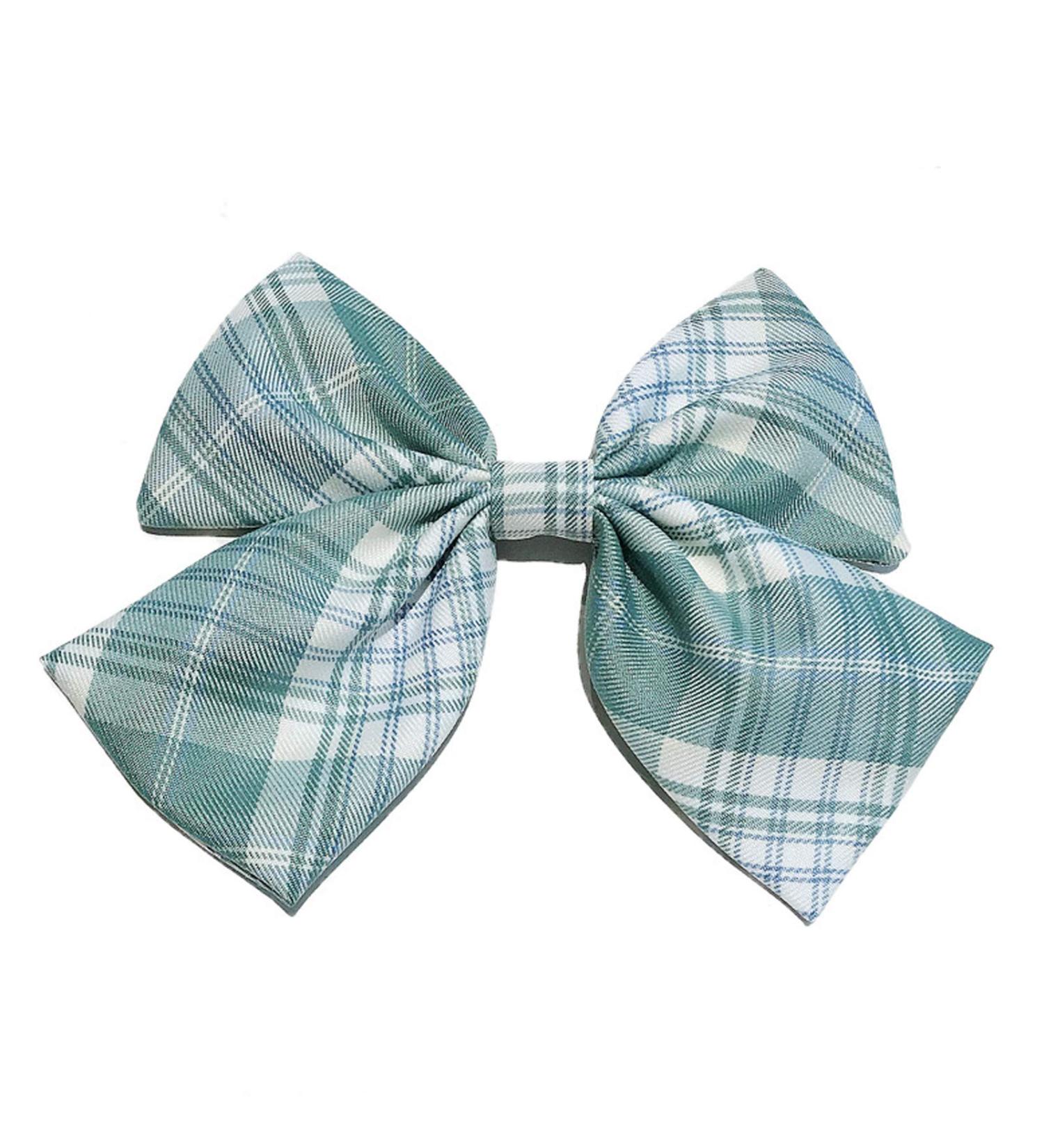 Large Bow Checked Hair Clips Hair Pins JK Uniform Bowknot Embroidery Butterfly Alligator Clips Ponytail Holder Barrette Bobby Pins for Women Girls Party Hair Accessories - Buy Online on GoSupps.com