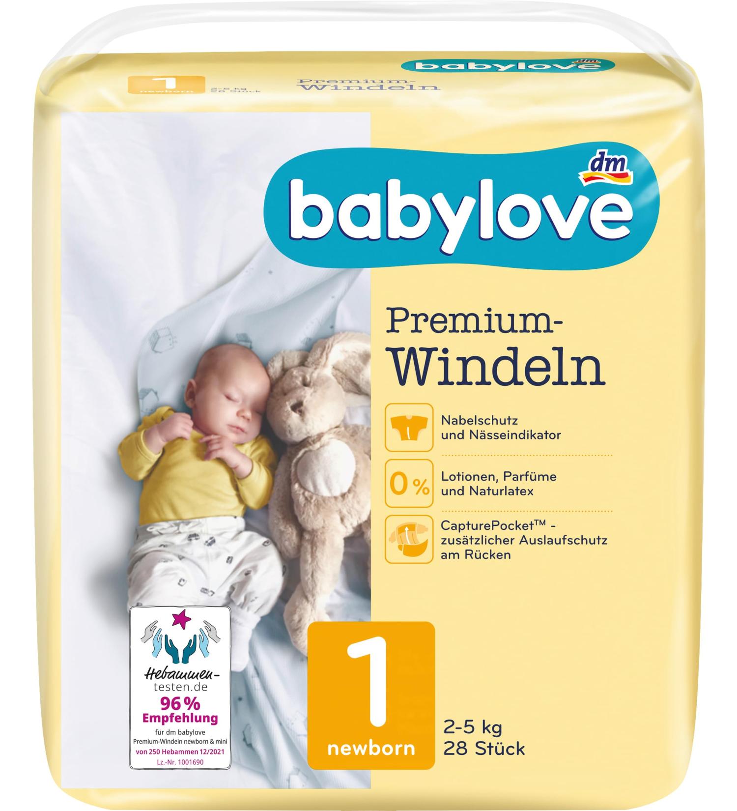 Babylove wet wipes and co (1 pack premium diapers size 1) 1 pack premium diapers size 1