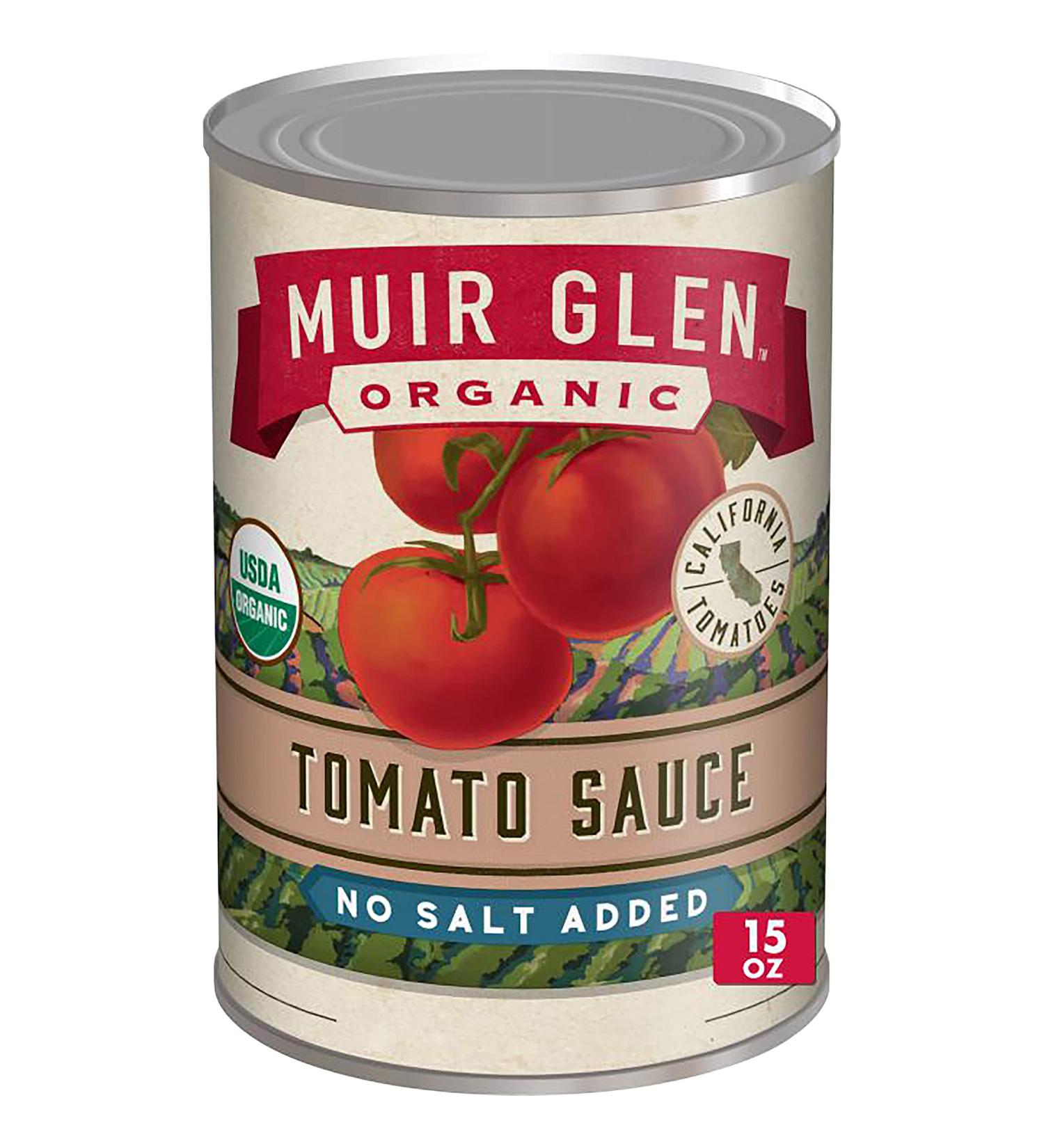 Muir Glen Organic Canned Tomato Sauce  No Salt Added  15 oz. - Buy Online on GoSupps.com