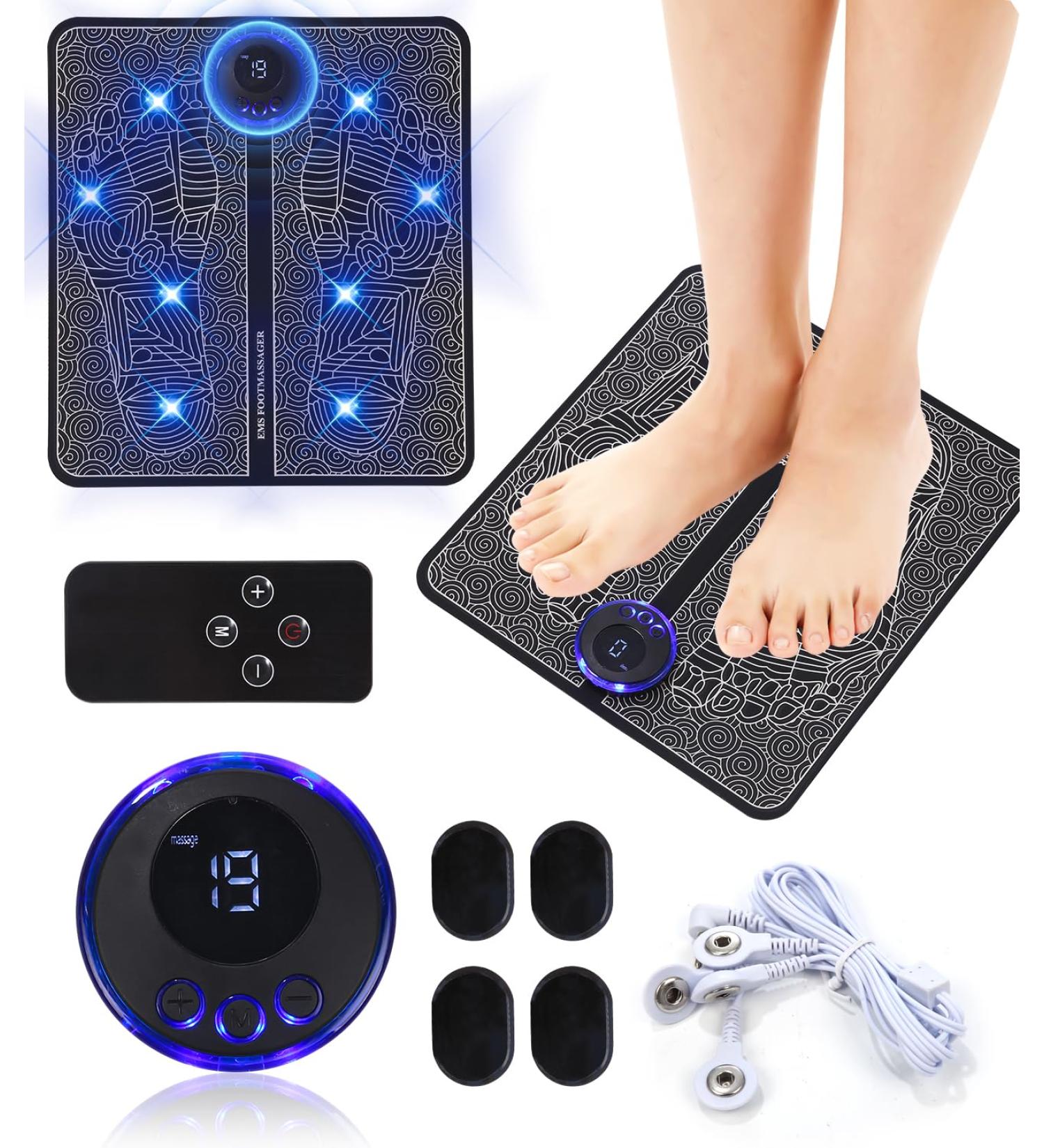 Birshe EMS Foot Massager - Foldable Electrical Device for Improved Blood Circulation | Best Foot Massage at Home - Buy Online on GoSupps.com