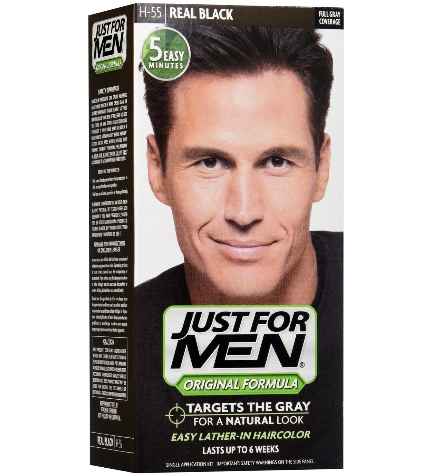 Just For Men Shampoo-In Hair Color - Real Black