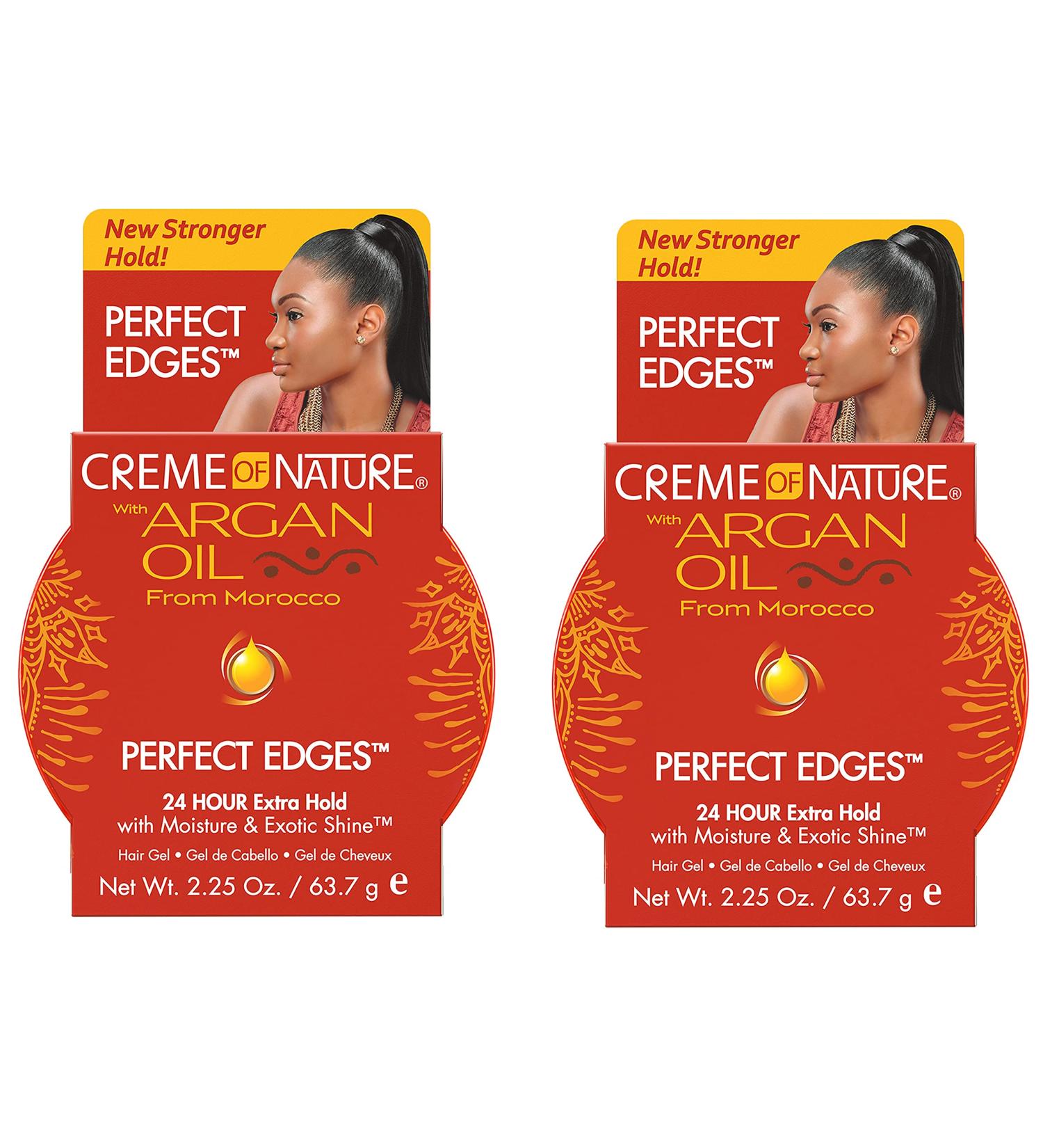 Creme of Nature Argan Oil Perfect Edges Control Hair Gel-2.25 oz (Pack of 2) - Buy Online on GoSupps.com