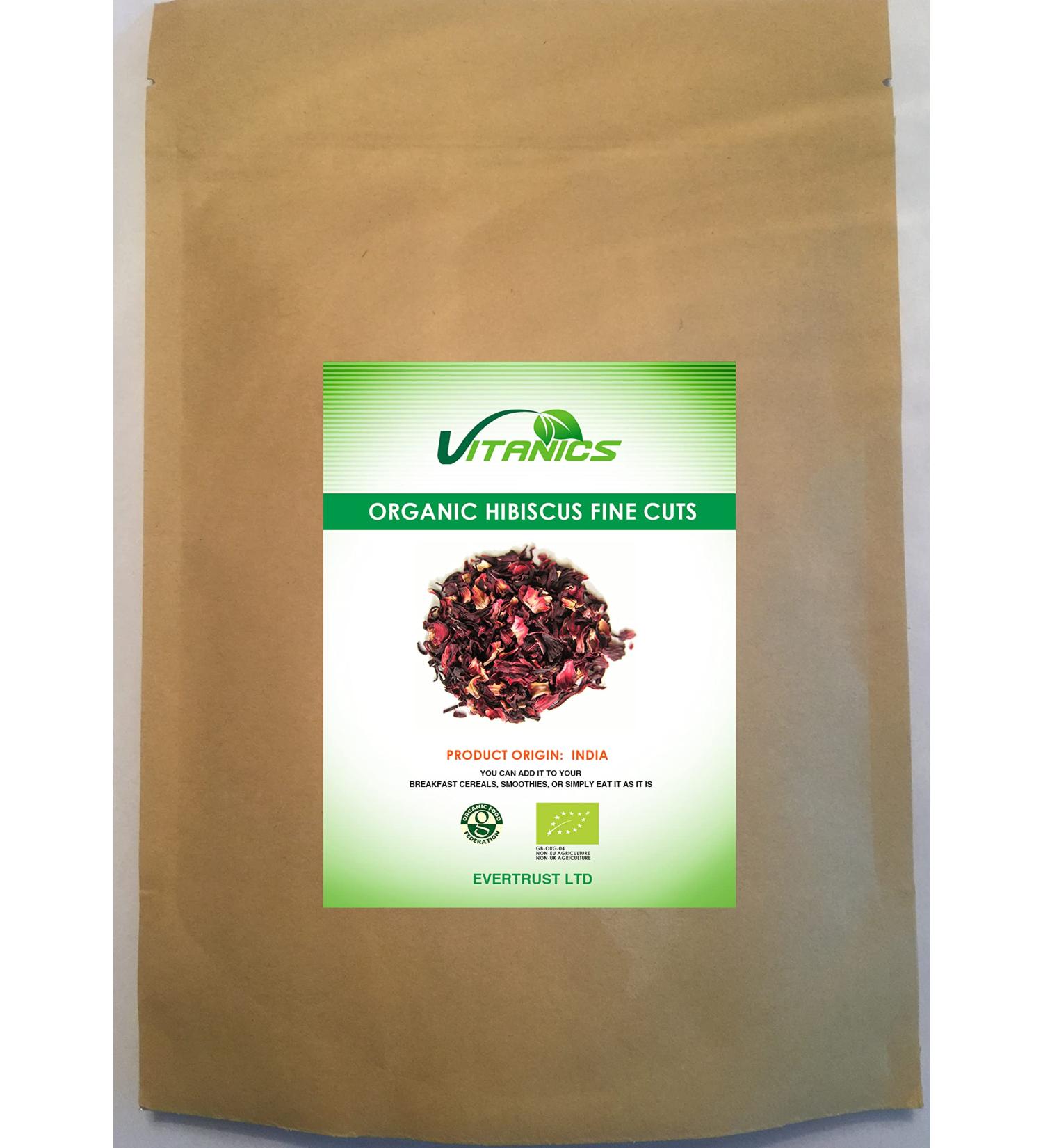 Vitanics Organic Hibiscus Fine Cuts (250g)