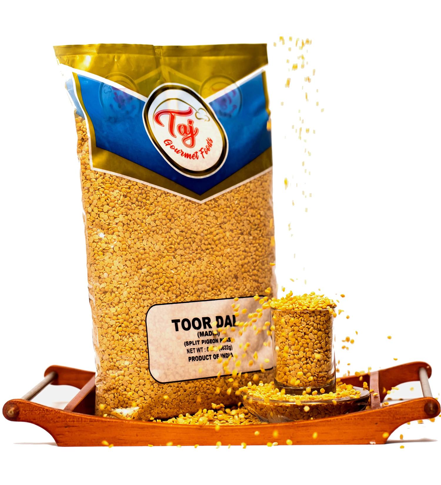 TAJ Premium Indian Toor Dal Kori Oily Madhi 4-Pounds - Buy Online on GoSupps.com