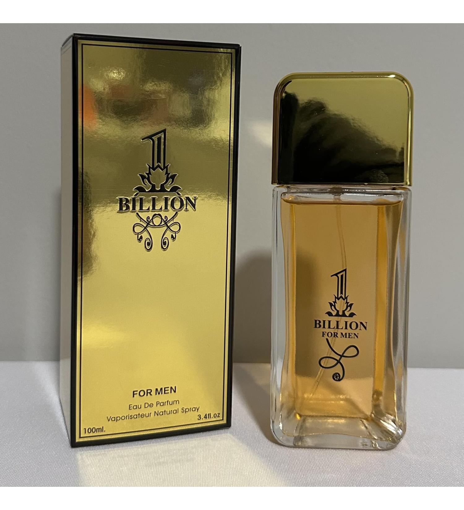 Billion Eau De Parfum for Men Natural Spray 3.4 fl oz Gold - Buy Online on GoSupps.com