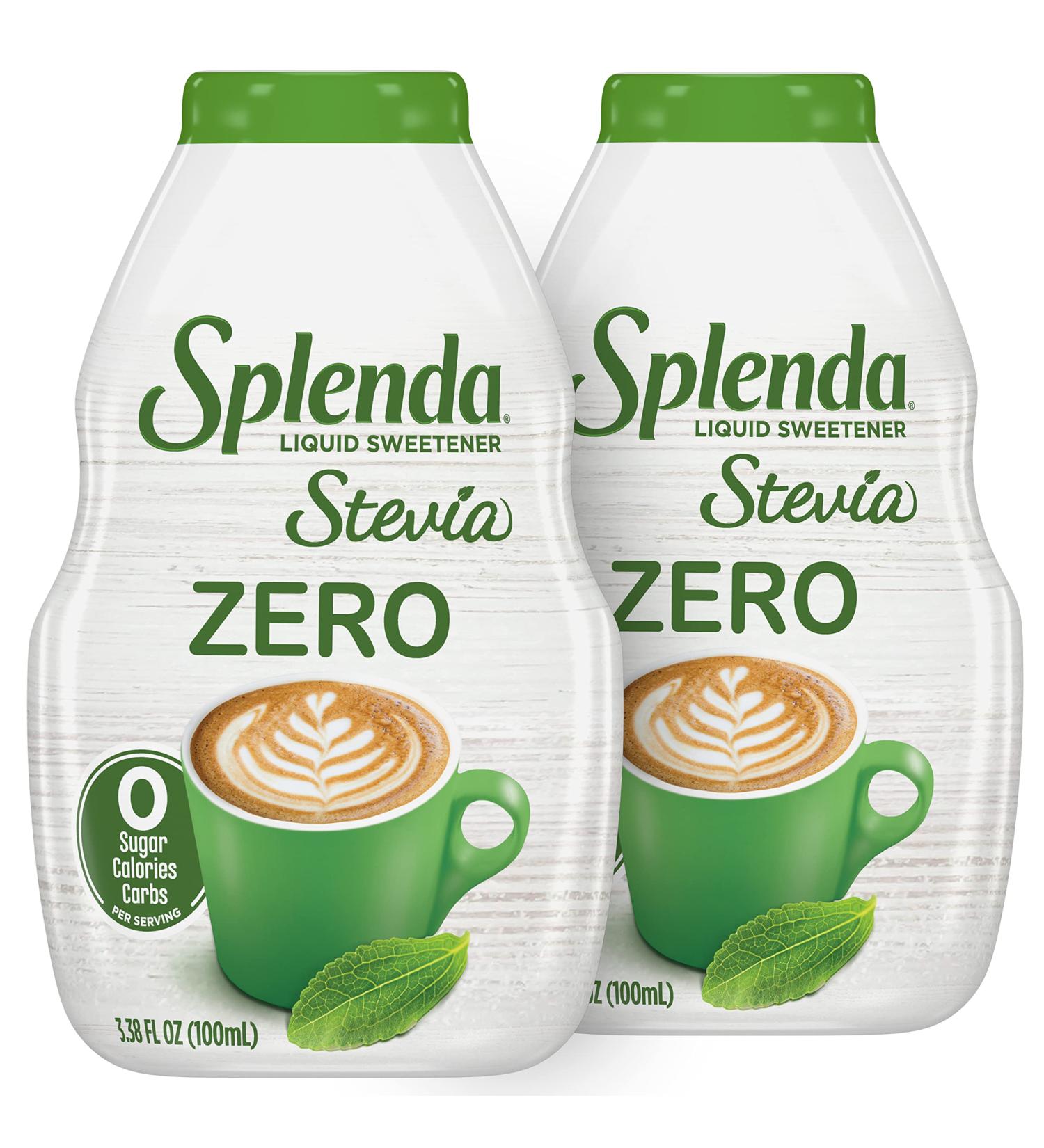 SPLENDA Liquid Stevia Sweetener Drops - 3.38 Fl Oz Bottle (2 Pack) - Zero Calorie Stevia - Buy Online on GoSupps.com