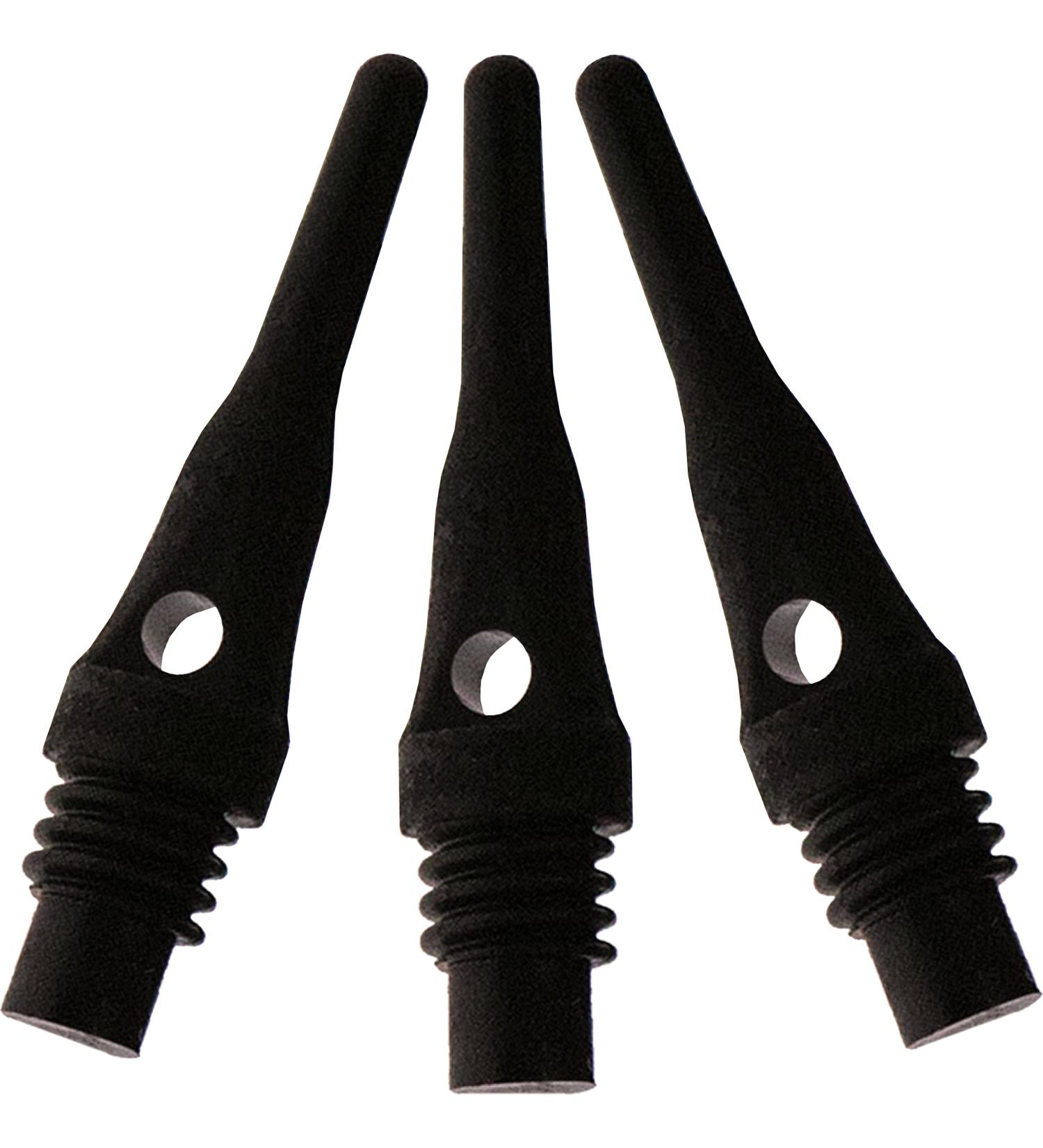 Viper Tufflex S.S. 2BA Soft Tip Dart Points - Black (100 Pack) - Buy Online on GoSupps.com