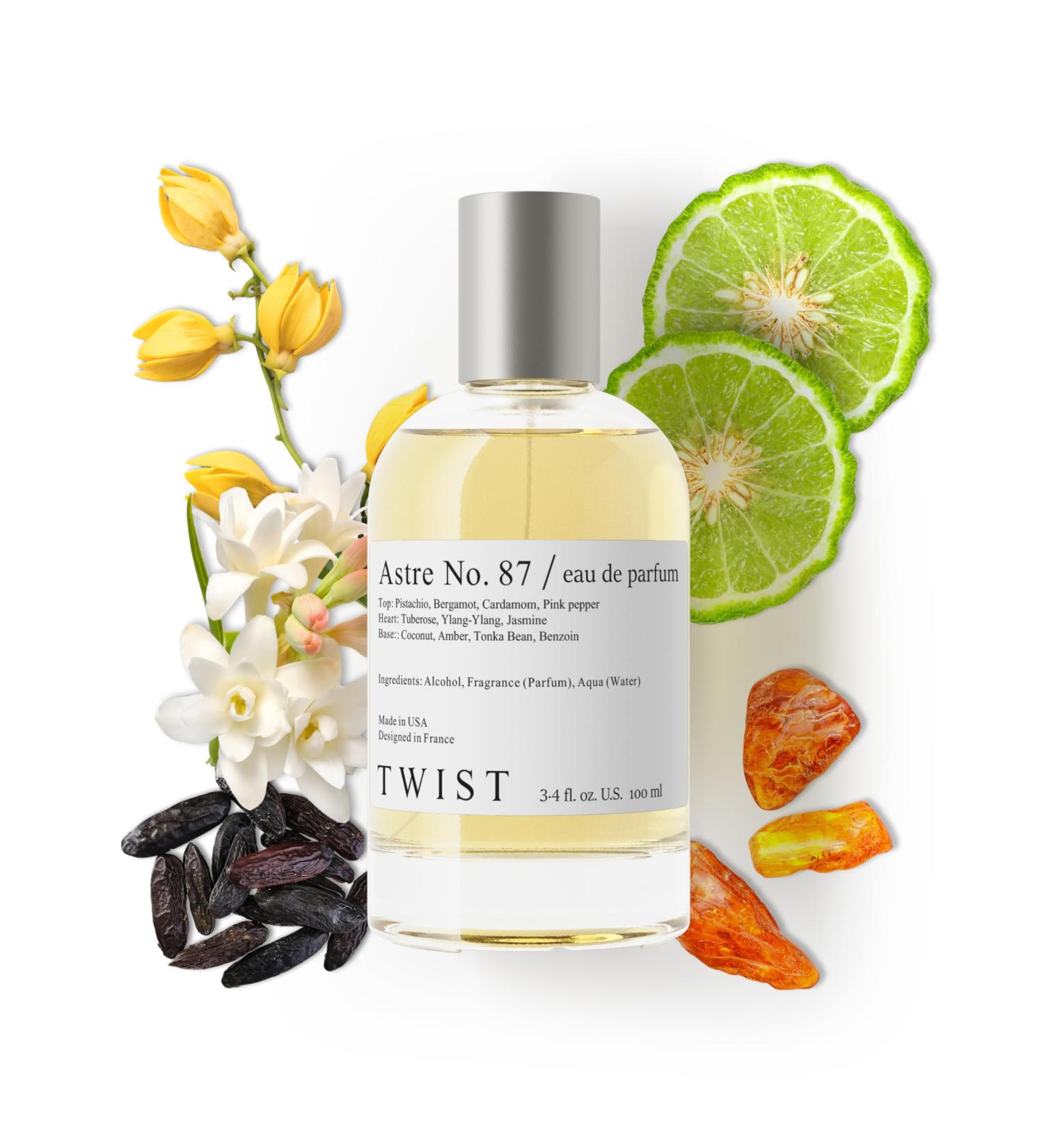 Twist Astre No. 87 - Eau De Parfum Inspired by Tom Ford's Soleil Blanc Long-Lasting Perfume For Women & Men Paraben Free Vegan Clean Ingredients Unisex Fragrance - Spray 100 ml (3.4 fl. oz.) Astre No. 87 - Inspired By T.F. Soleil Blanc 3.4 Fl Oz (Pack of  - Buy Online on GoSupps.com