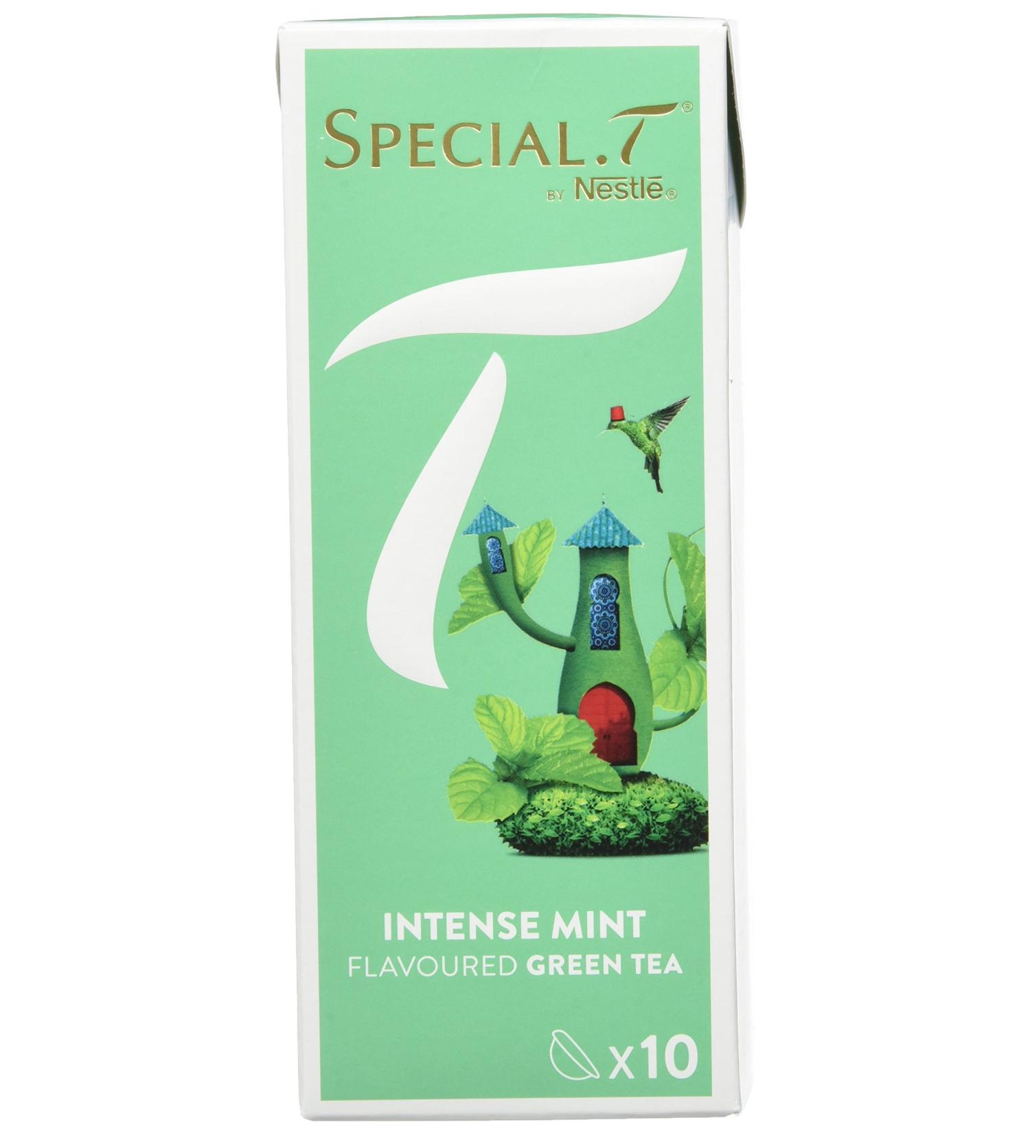 SPECIAL.T by Nestl Intense Mint Green Tea - Box of 10 Capsules - 25g - Buy Online on GoSupps.com