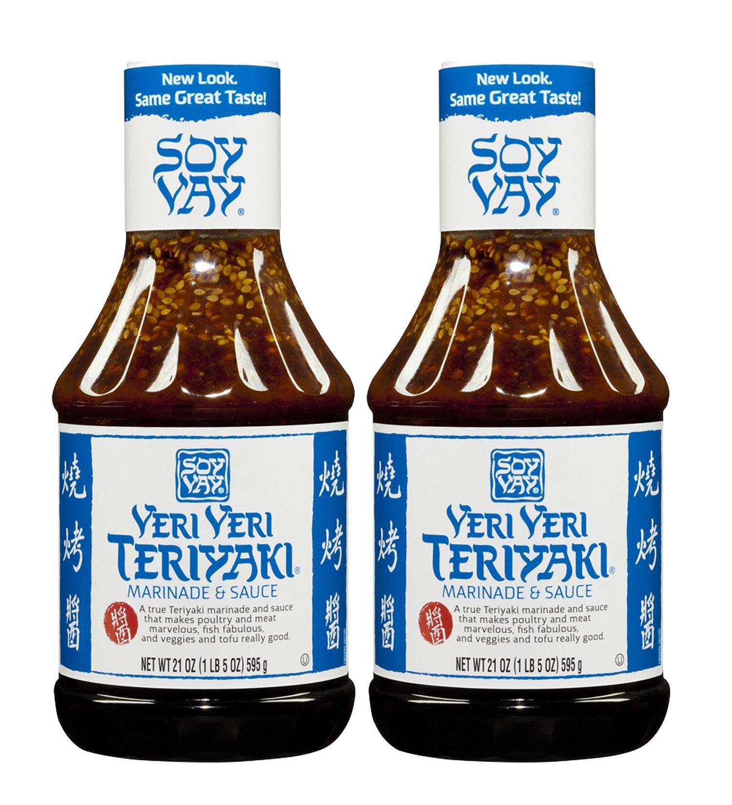 Soy Vay Veri Veri Teriyaki Marinade and Sauce 21 oz - Pack of 2, 1.31 Pound Teriyaki Sauce - Buy Online - Buy Online on GoSupps.com