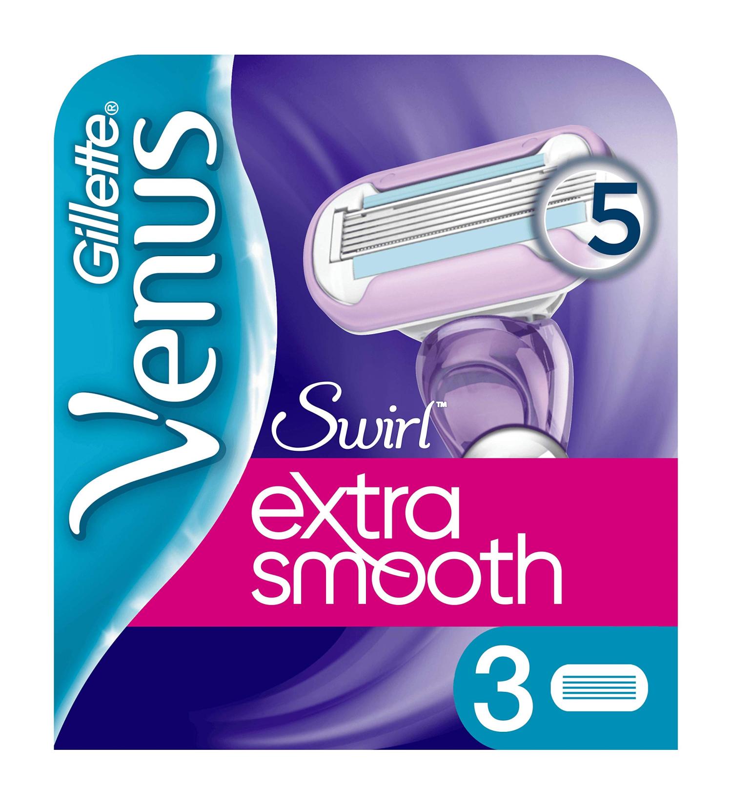 Buy Gillette Venus Swirl Razor Blades Pack of 3 - Best International Shipping - Buy Online on GoSupps.com