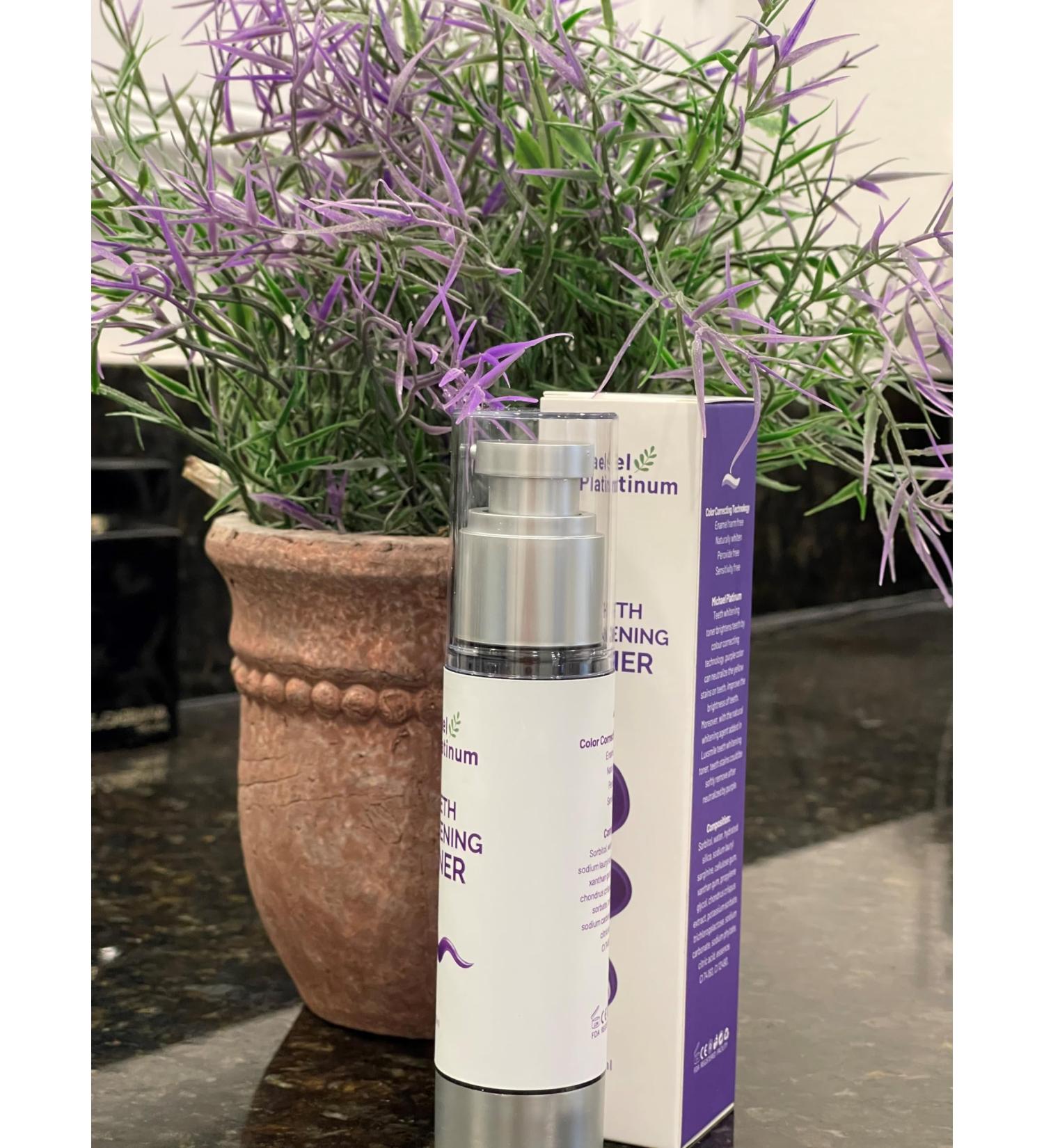 Platinum Teeth Whitening Toner 60ml - Brighten Your Smile Internationally | Fast Shipping - Buy Online on GoSupps.com