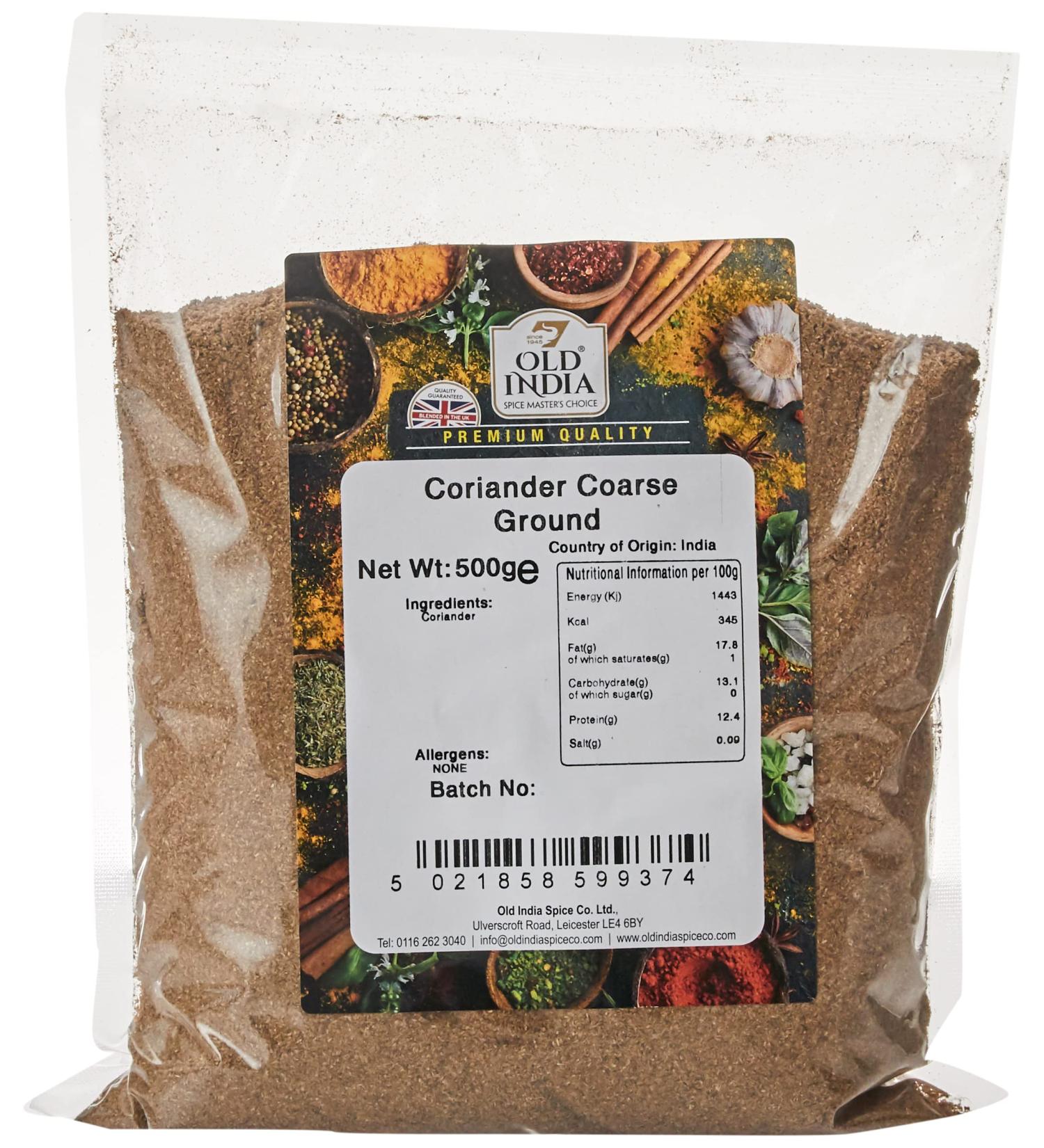 Old India Coriander Coarse Ground 500g - Premium Quality Spice Blend - Buy Online on GoSupps.com