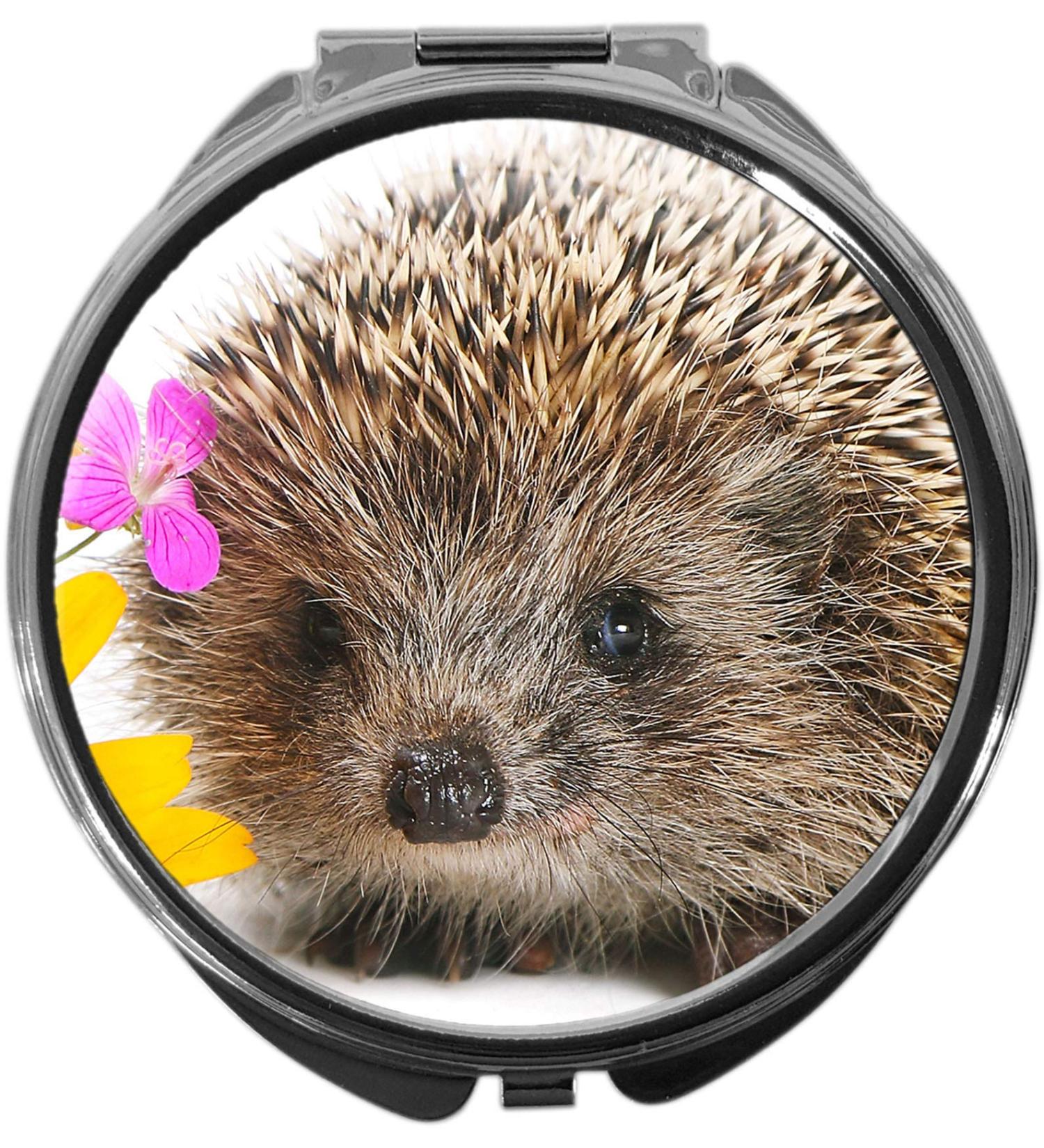 Premium Round Metal Pill Box with Mirror - 3 Compartments | IGEL #1177 - International Shipping Available - Buy Online on GoSupps.com