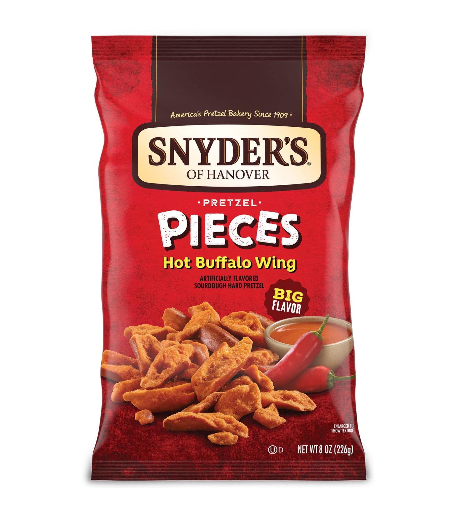 Buy Snyder's Hot Buffalo Wing Pretzel Pieces - 8 oz | Spicy Snack Online - Buy Online on GoSupps.com