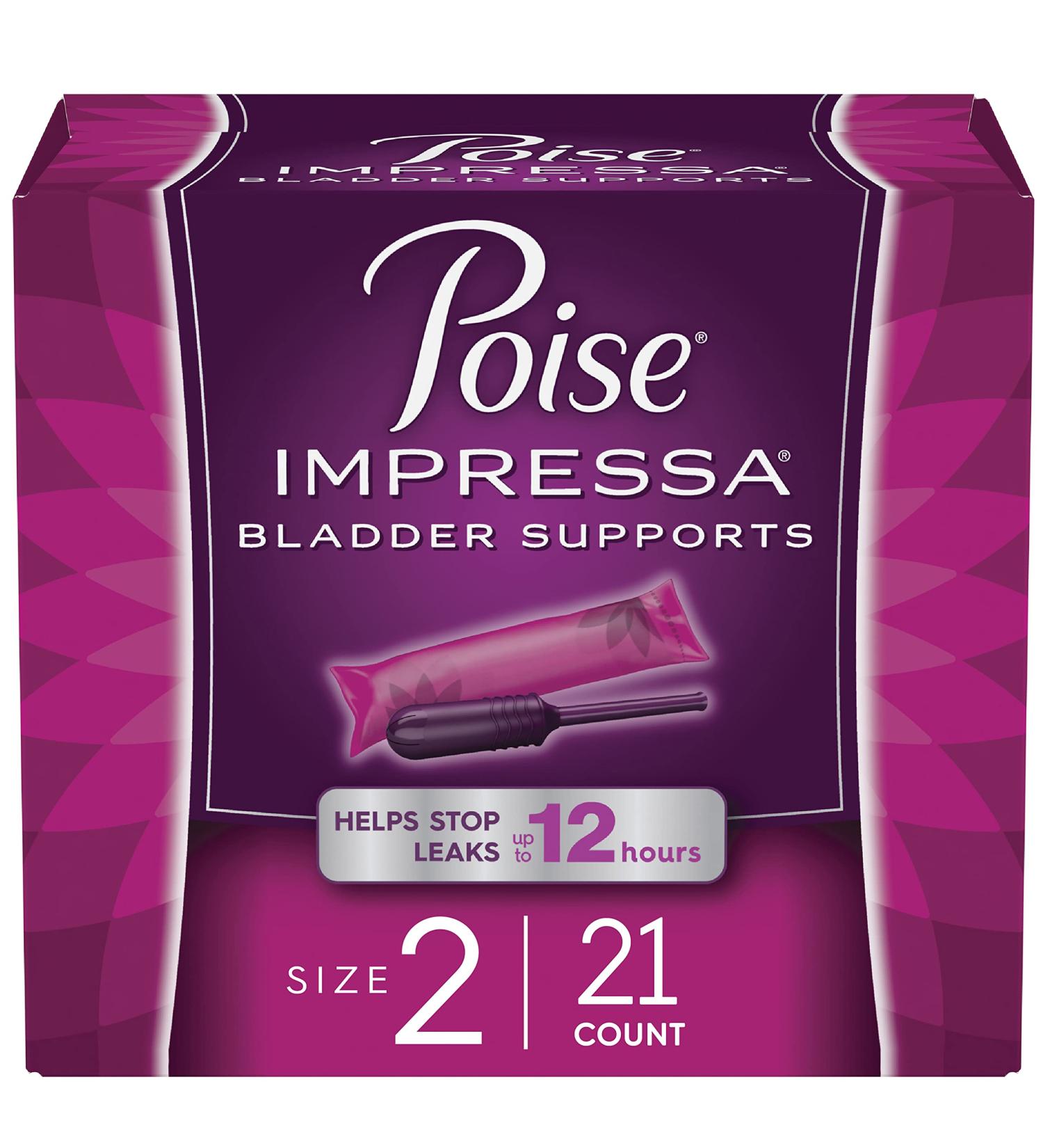 Poise Impressa Incontinence Bladder Supports - Size 2 (21 Count) - Buy Online on GoSupps.com